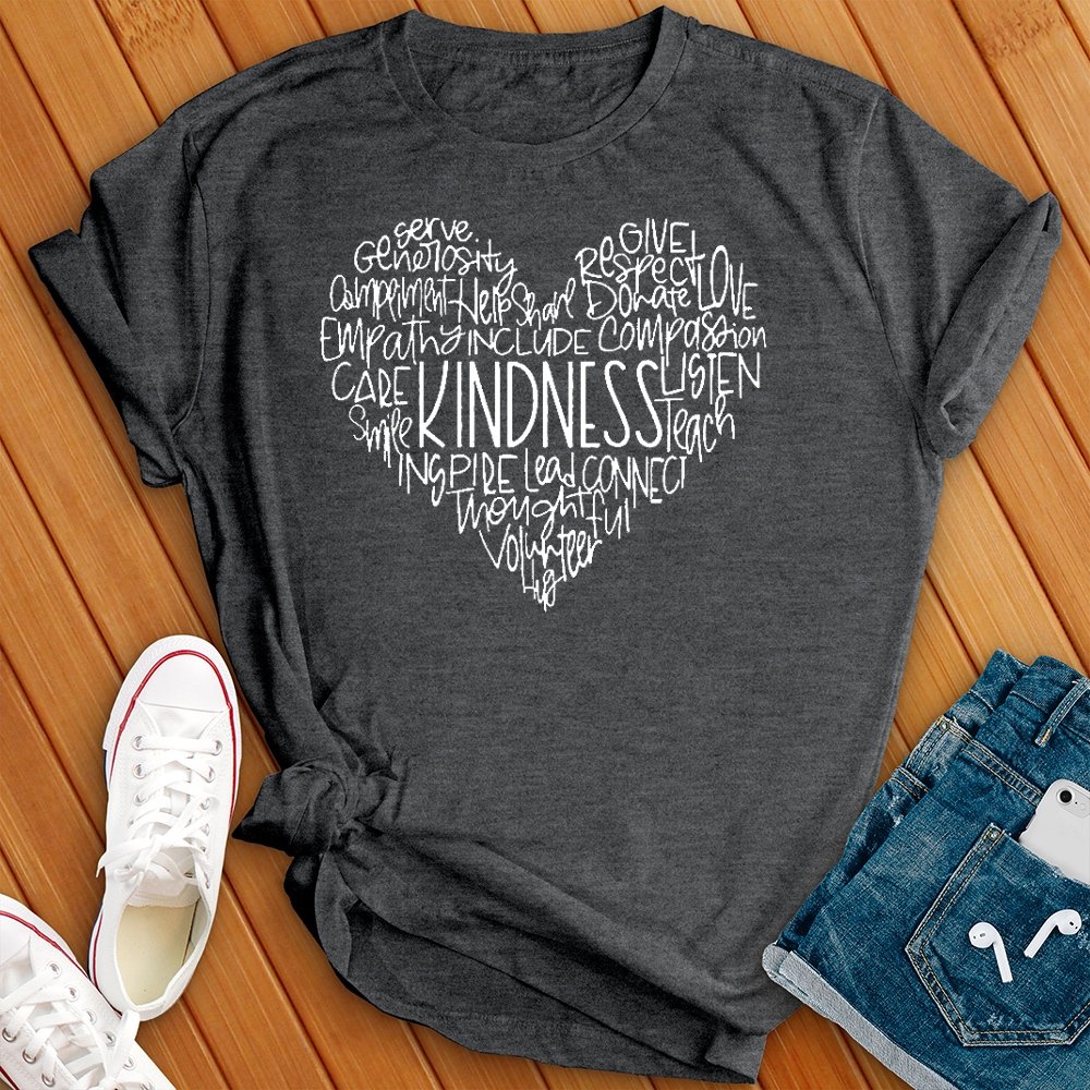 Kindness Encouragement Heart Tee - Love Tees