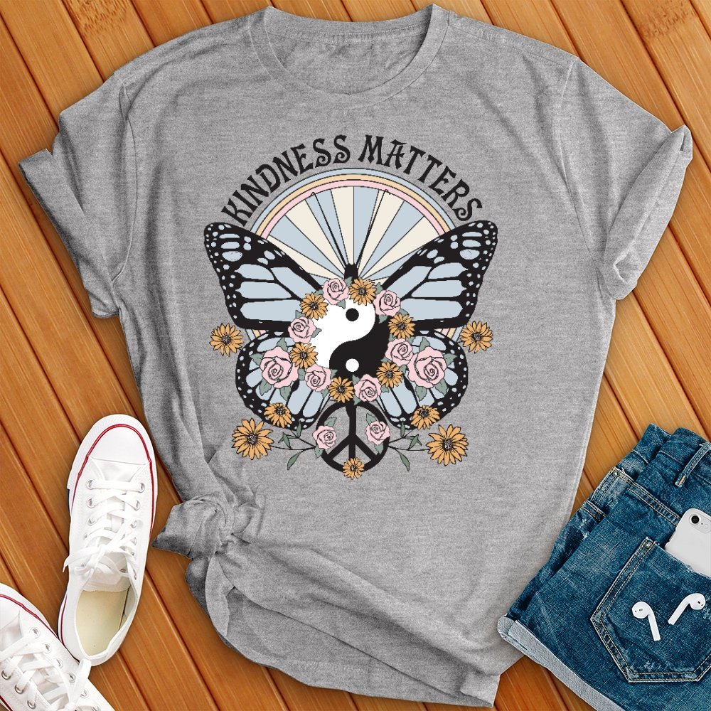 Kindness Matters Floral Hippie T- Shirt - Love Tees