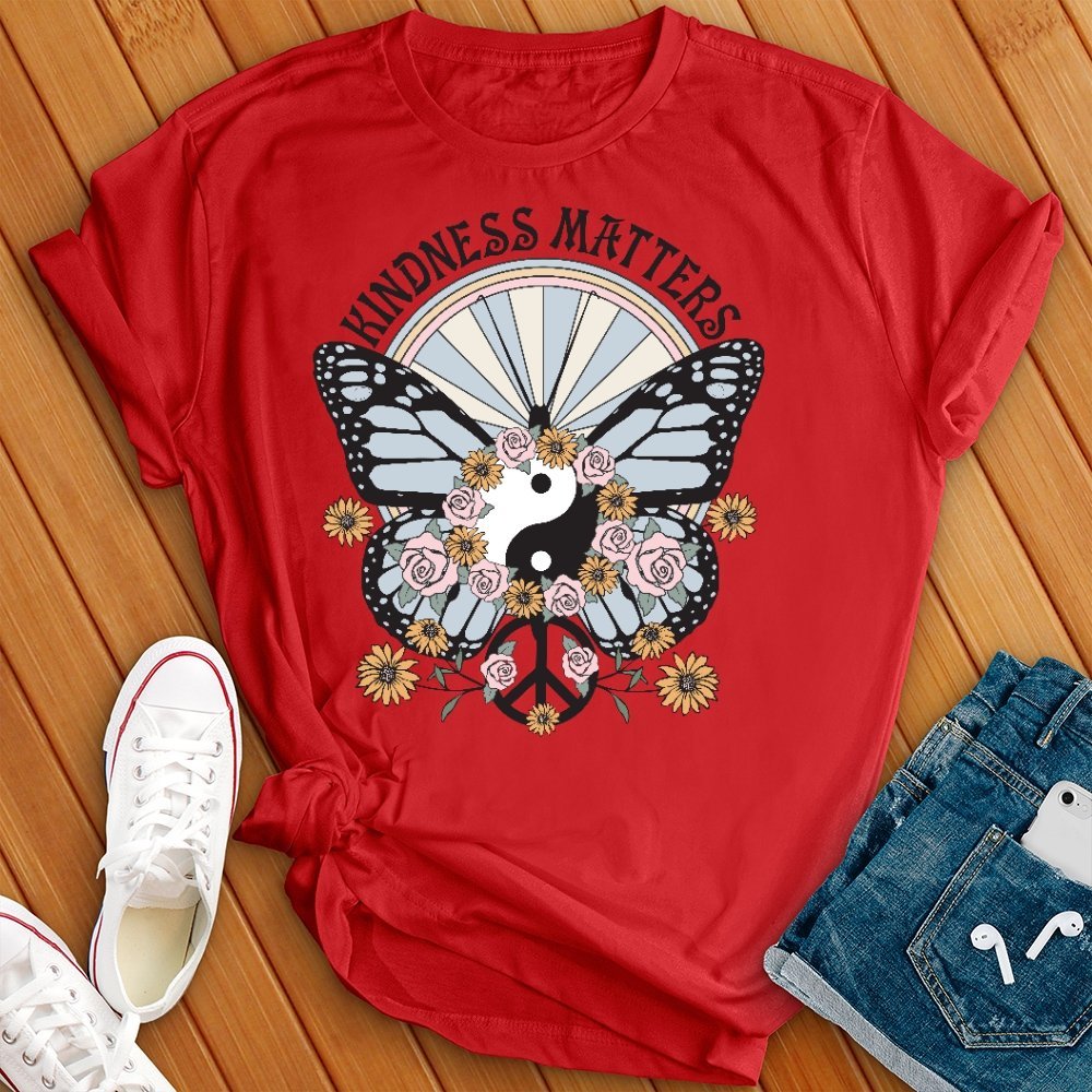 Kindness Matters Floral Hippie T- Shirt - Love Tees