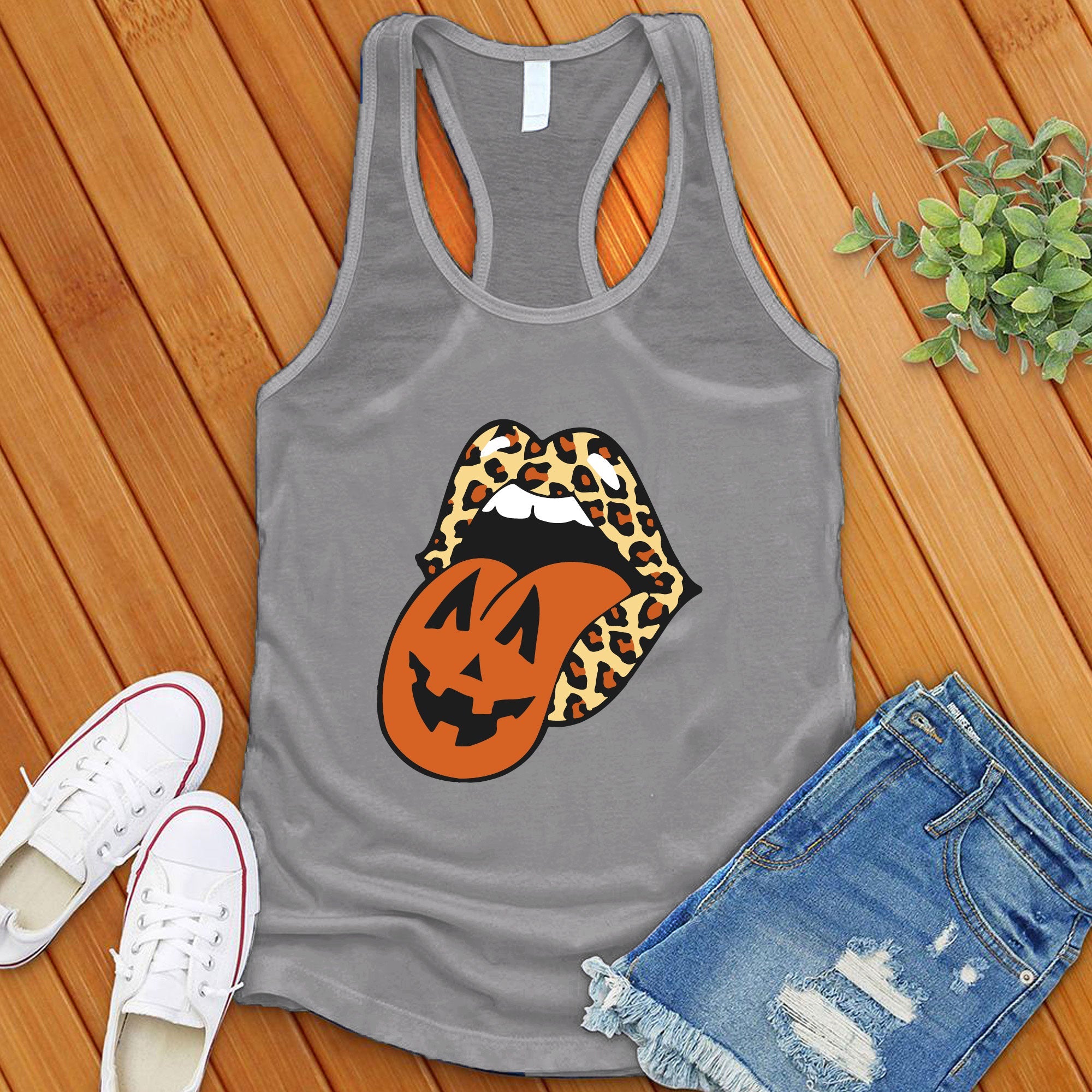 Leopard Lips Halloween Women's Tank Top - Love Tees