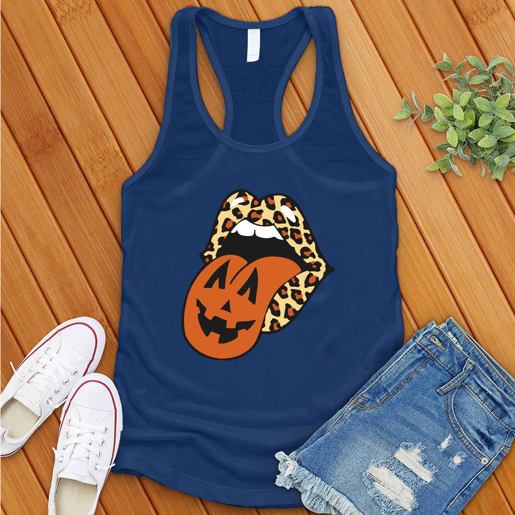 Leopard Lips Halloween Women's Tank Top - Love Tees