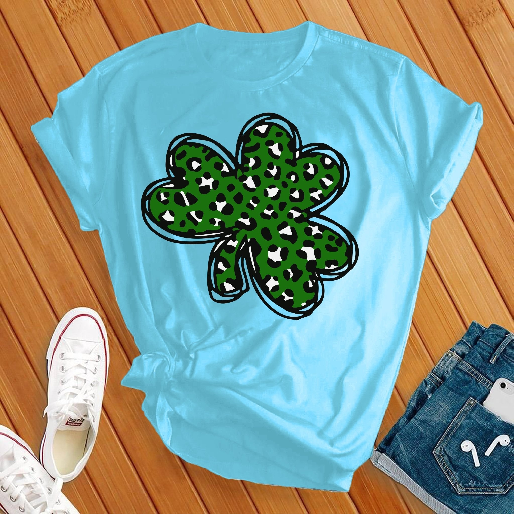 Leopard Shamrock Tee - Love Tees