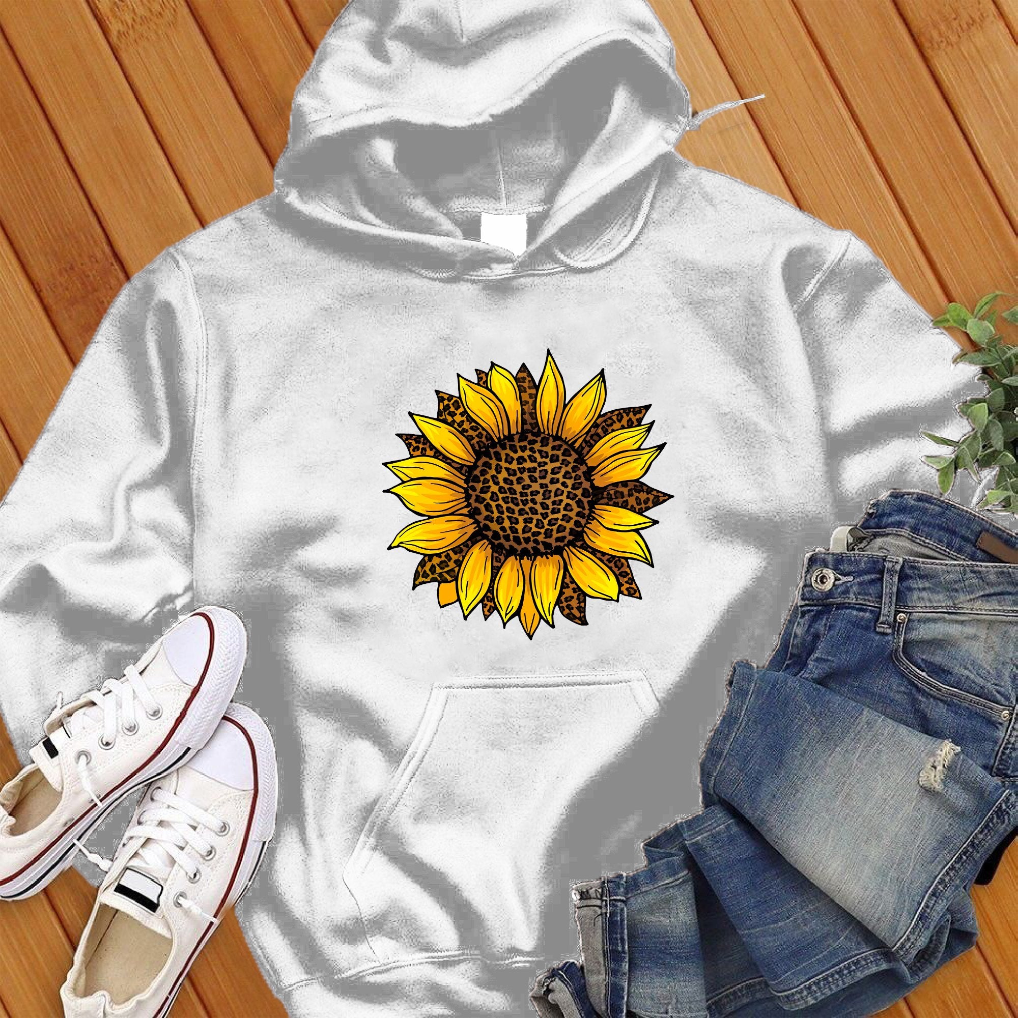 Leopard Sunflower Cute Hoodie - Love Tees