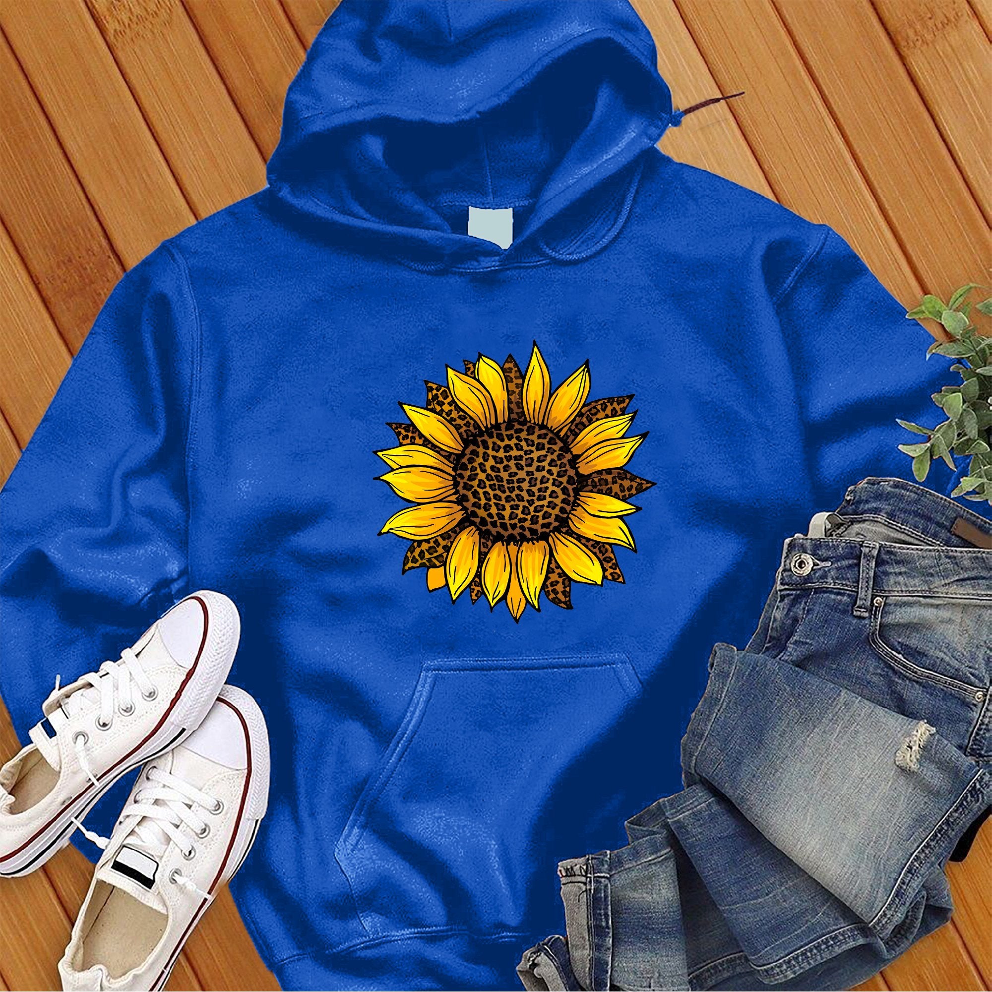 Leopard Sunflower Cute Hoodie - Love Tees