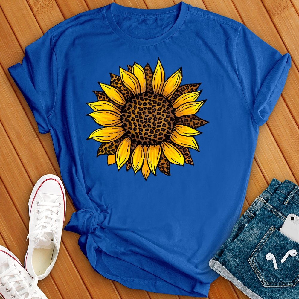 Leopard Sunflower Cute Tee - Love Tees