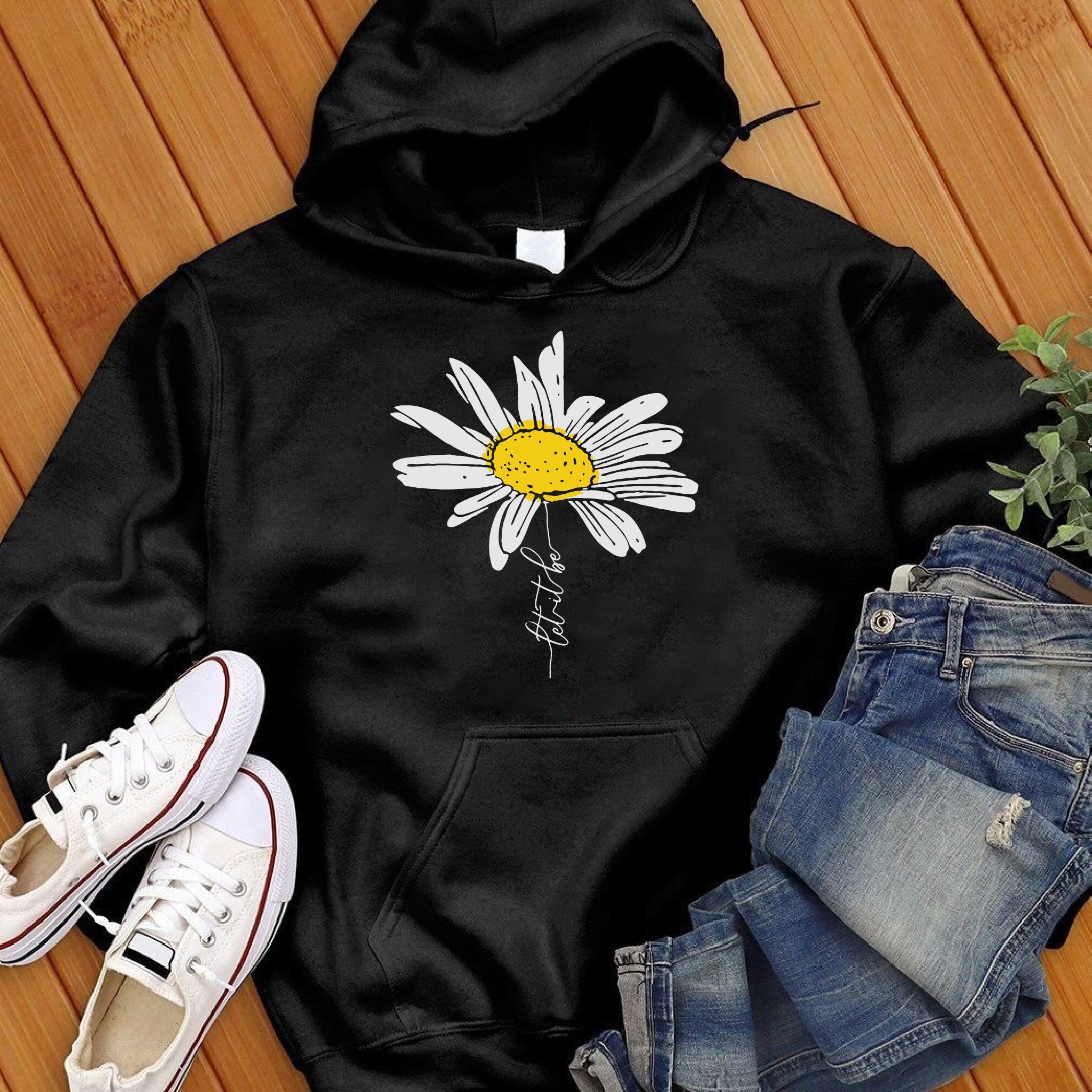 Let It Be Flower Hoodie - Love Tees