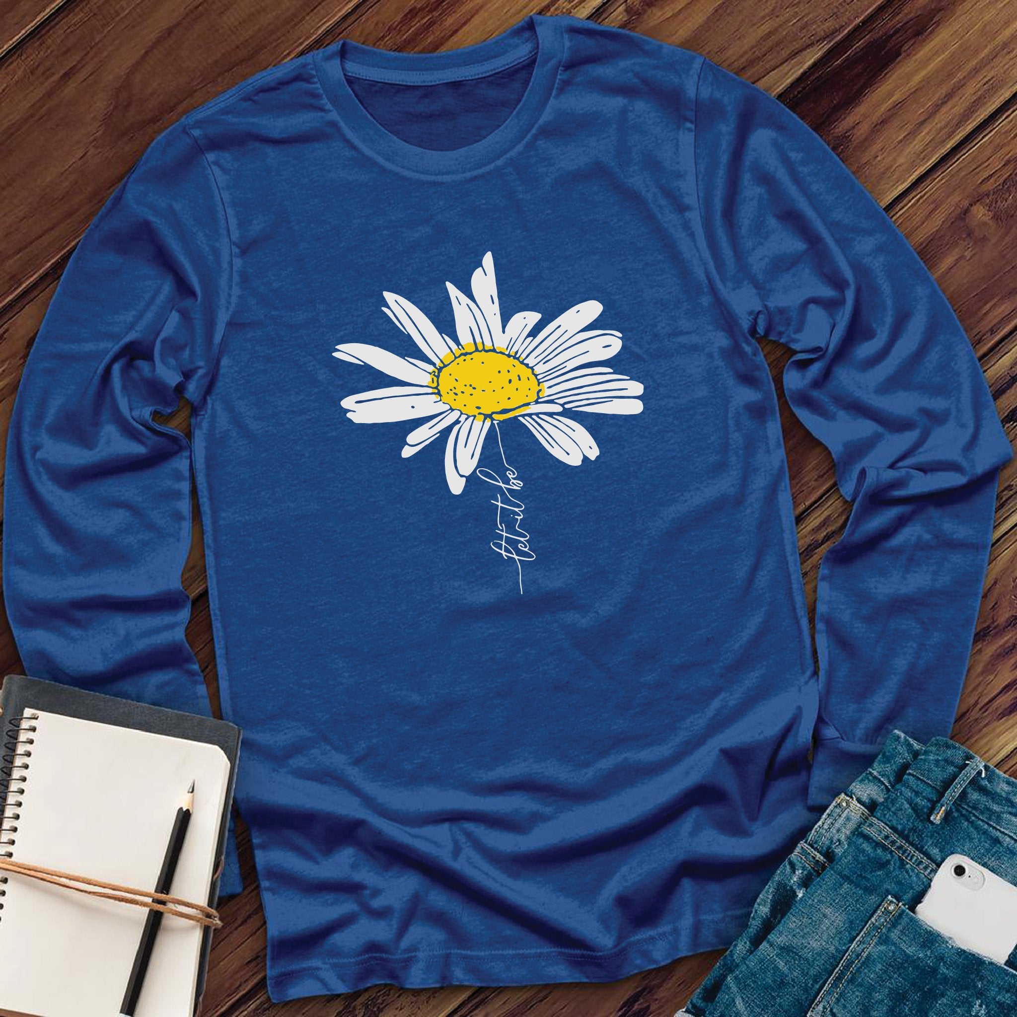 Let It Be Flower Long Sleeve - Love Tees