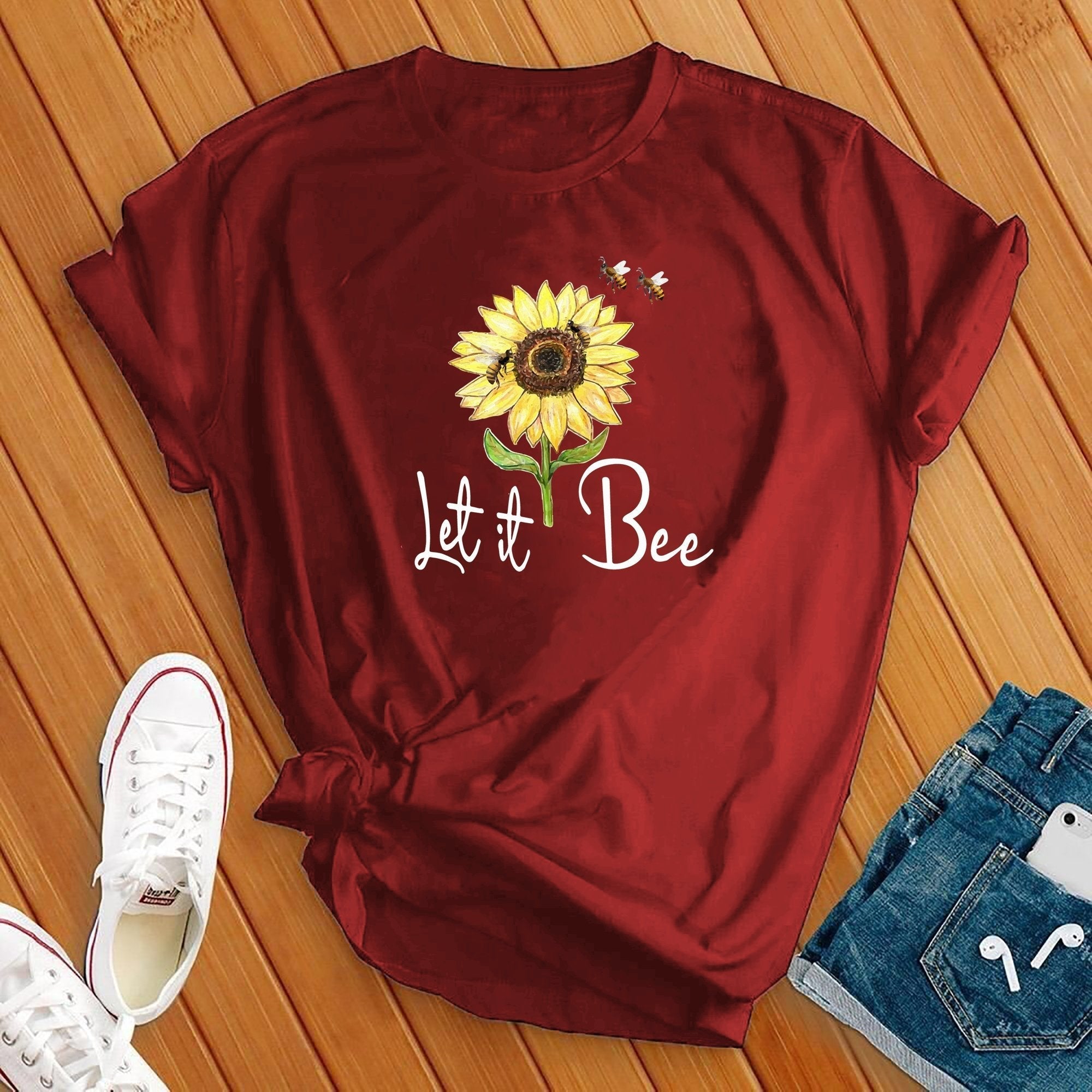 Let It Bee Flower Tee - Love Tees