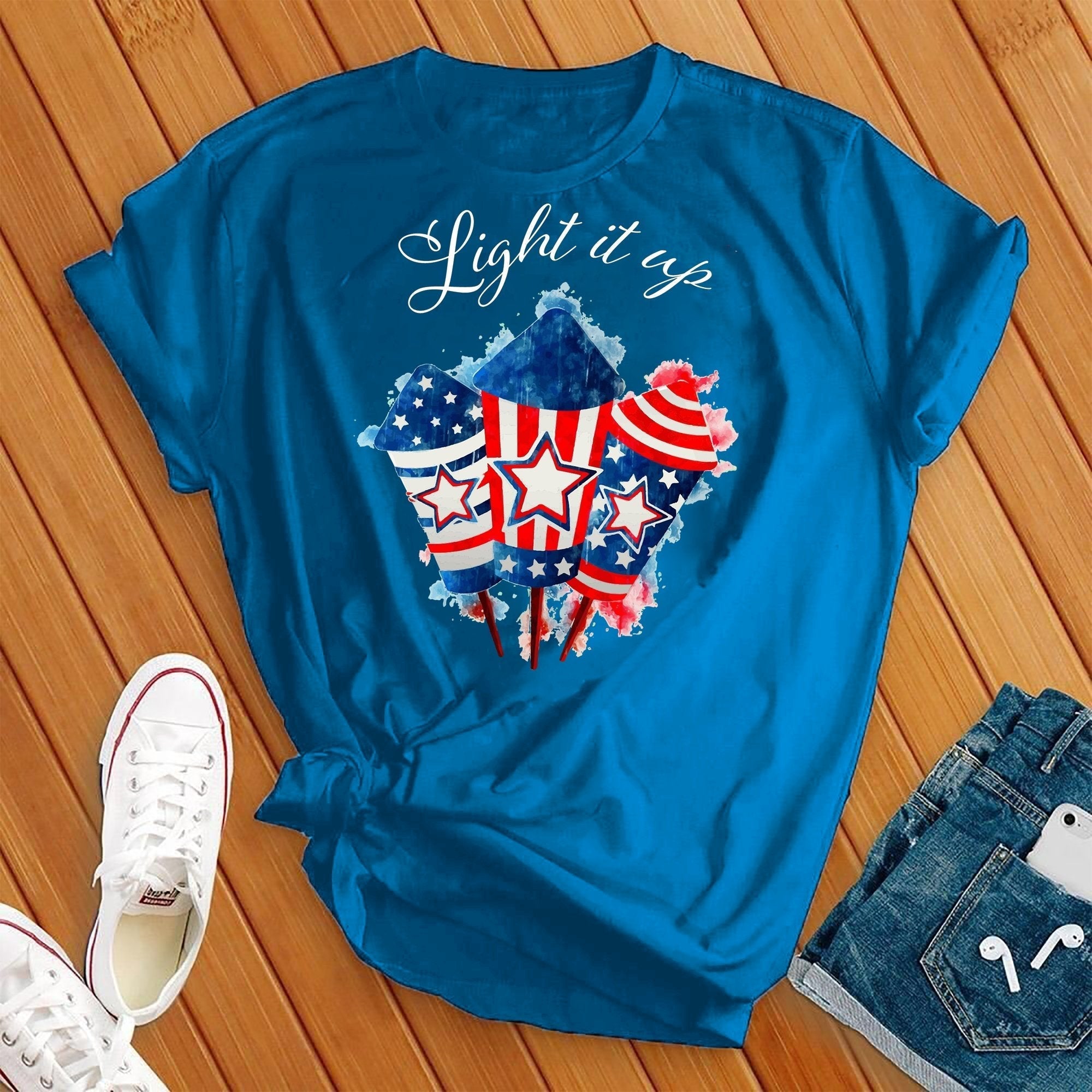 Light It Up Firework Tee - Love Tees