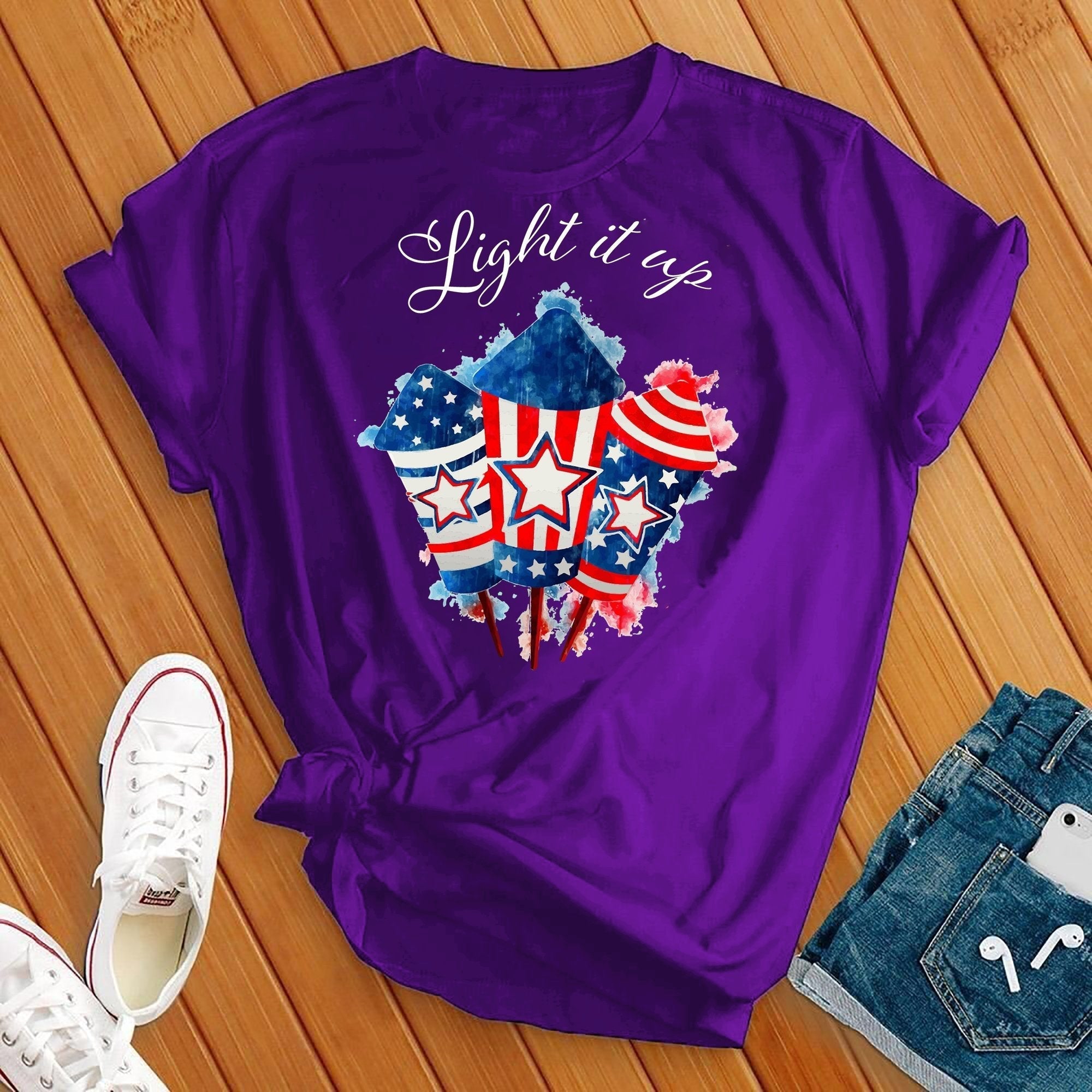 Light It Up Firework Tee - Love Tees