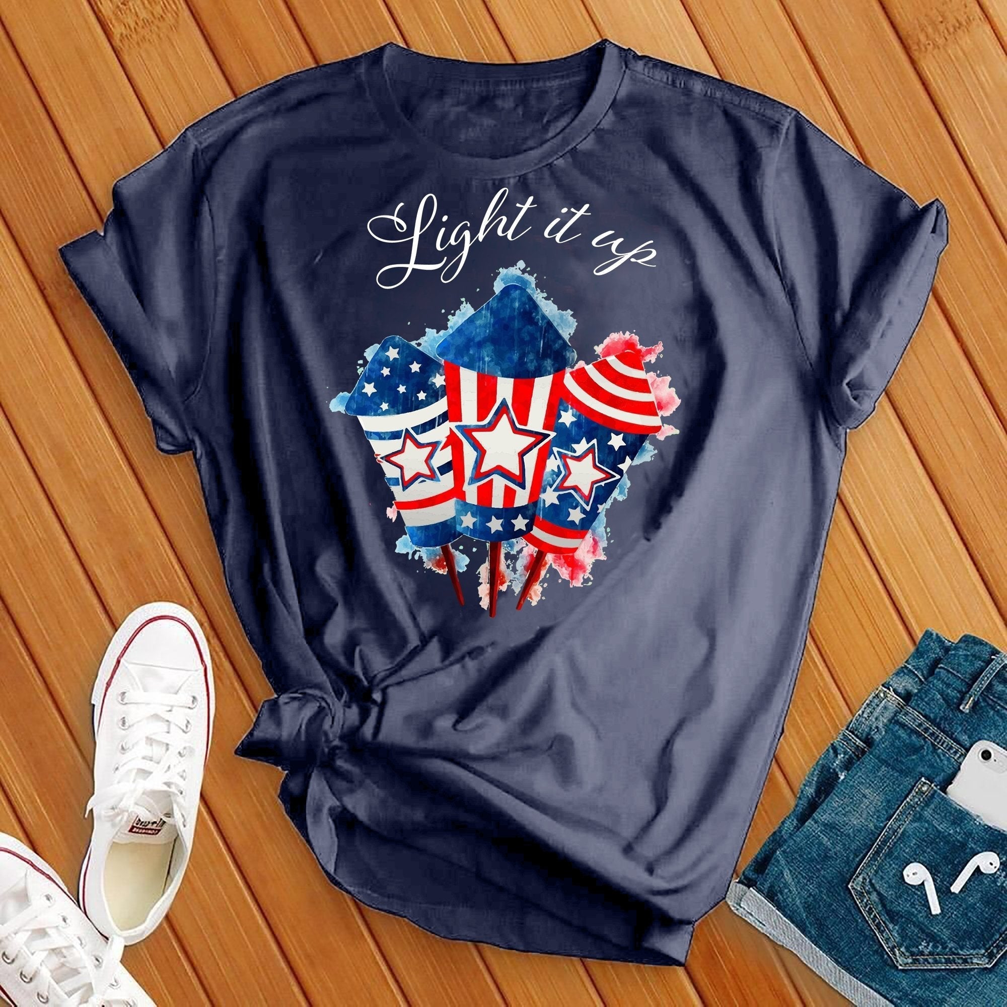 Light It Up Firework Tee - Love Tees