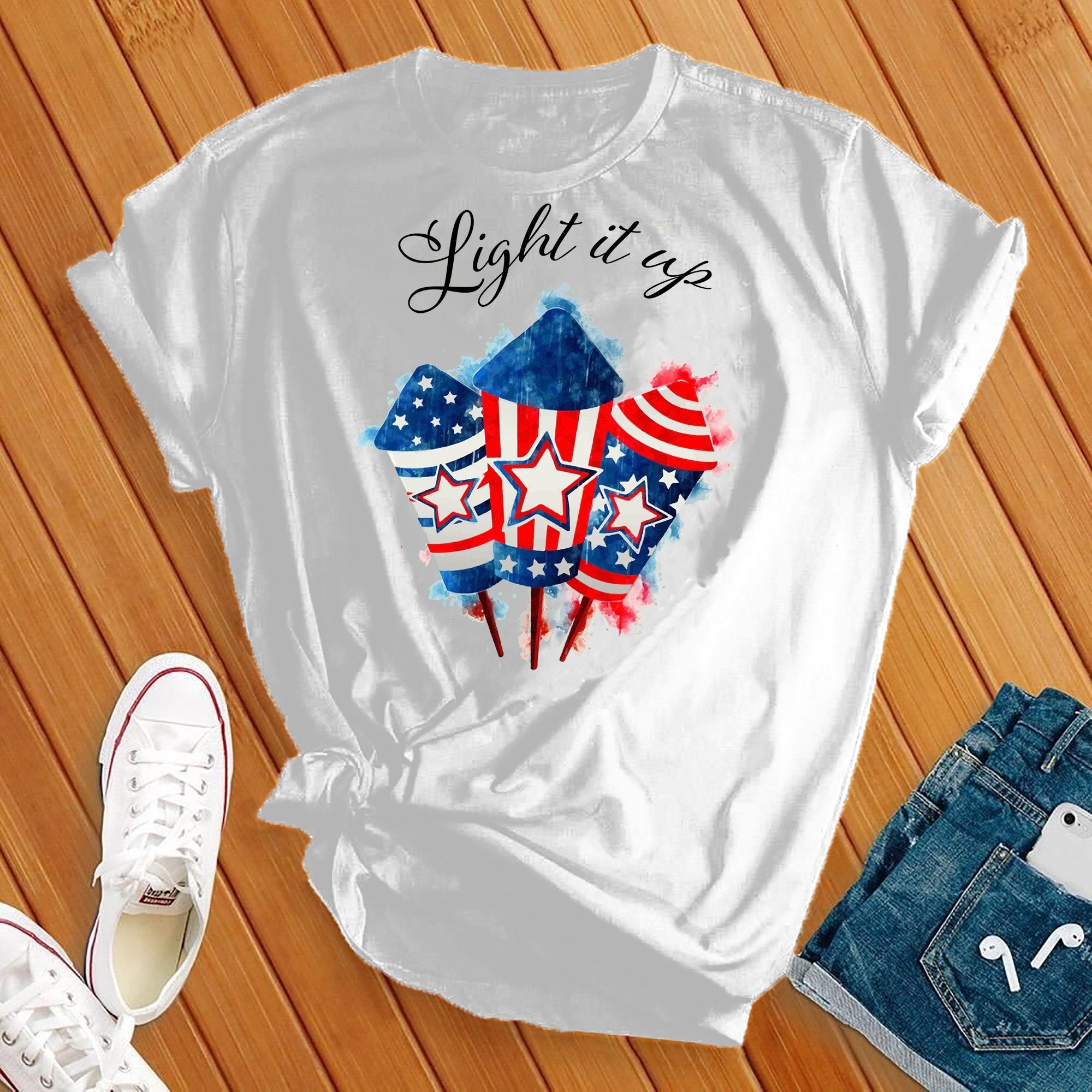 Light It Up Firework Tee - Love Tees