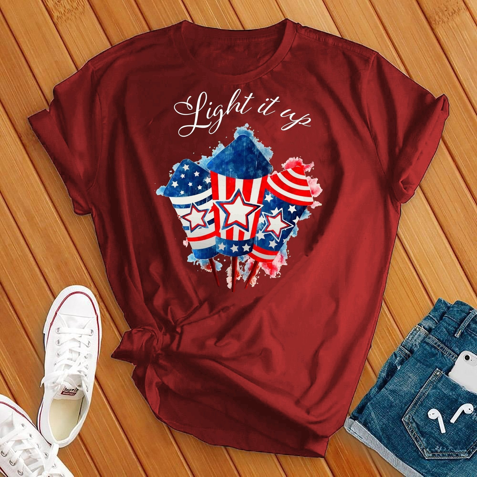 Light It Up Firework Tee - Love Tees