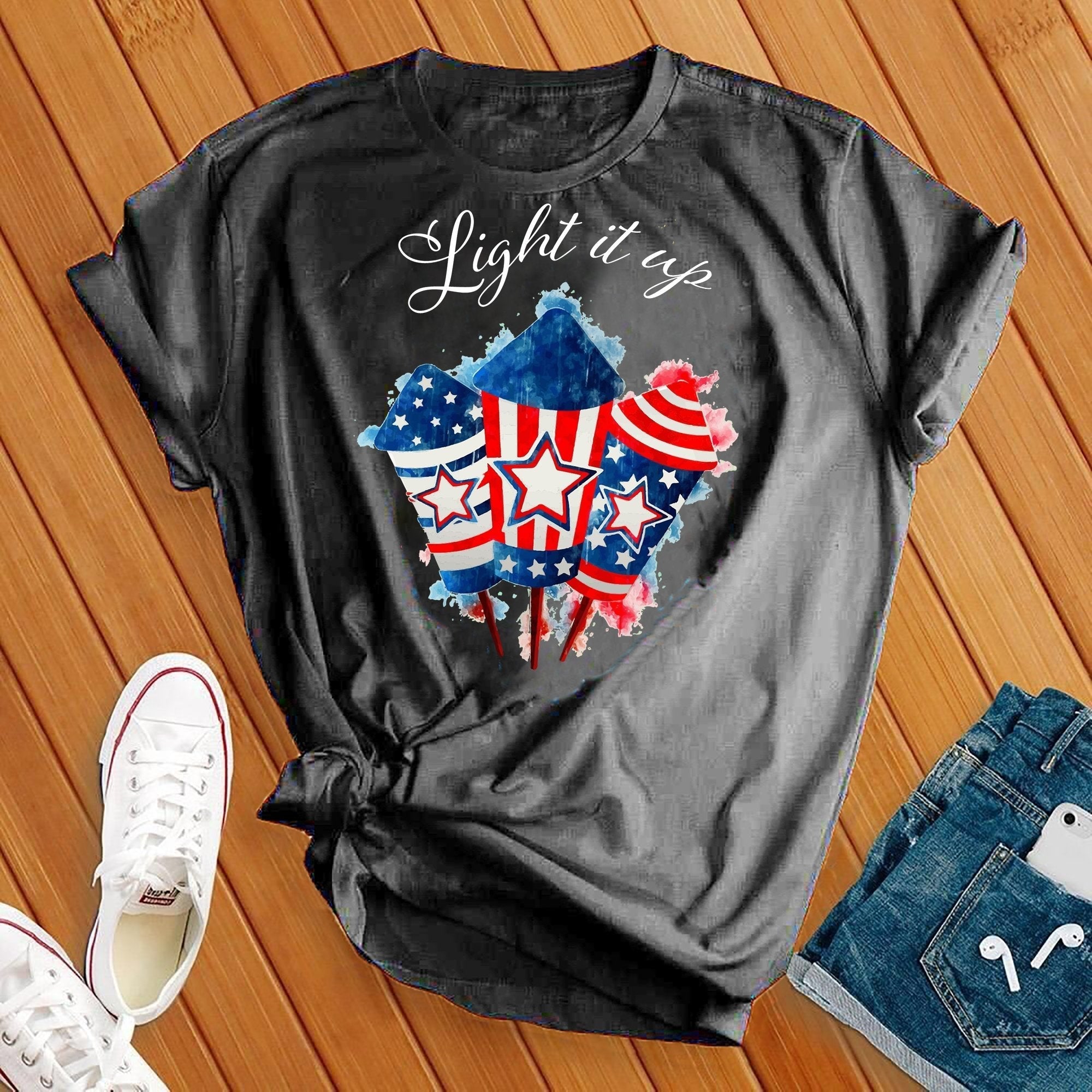 Light It Up Firework Tee - Love Tees