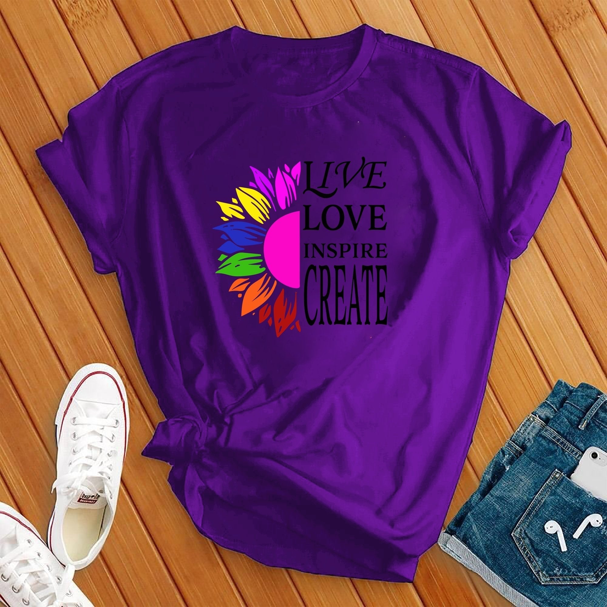 Live Love Flower Tee - Love Tees