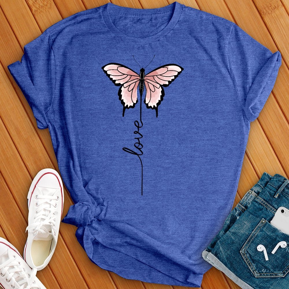 Love Floating Butterfly T- Shirt - Love Tees