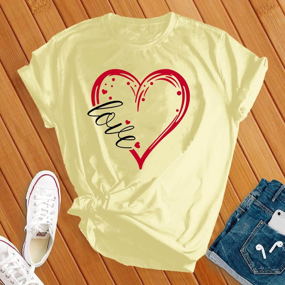 Love Heart Cute Tee - Love Tees