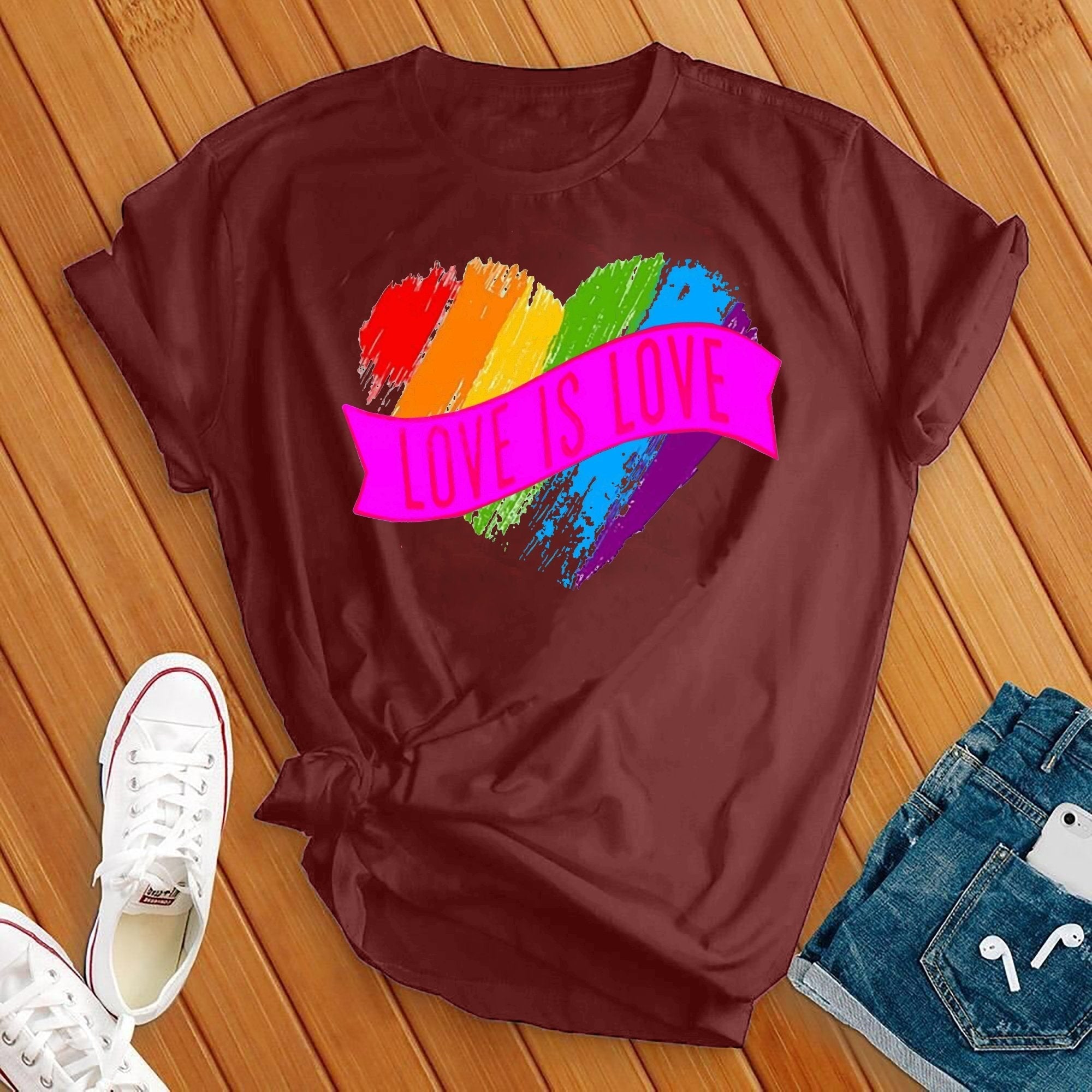 Love Is Love Heart Tee - Love Tees