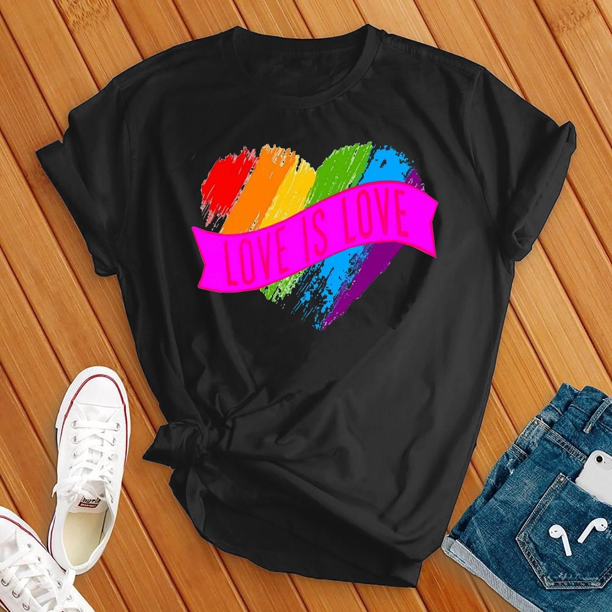 Love Is Love Heart Tee - Love Tees