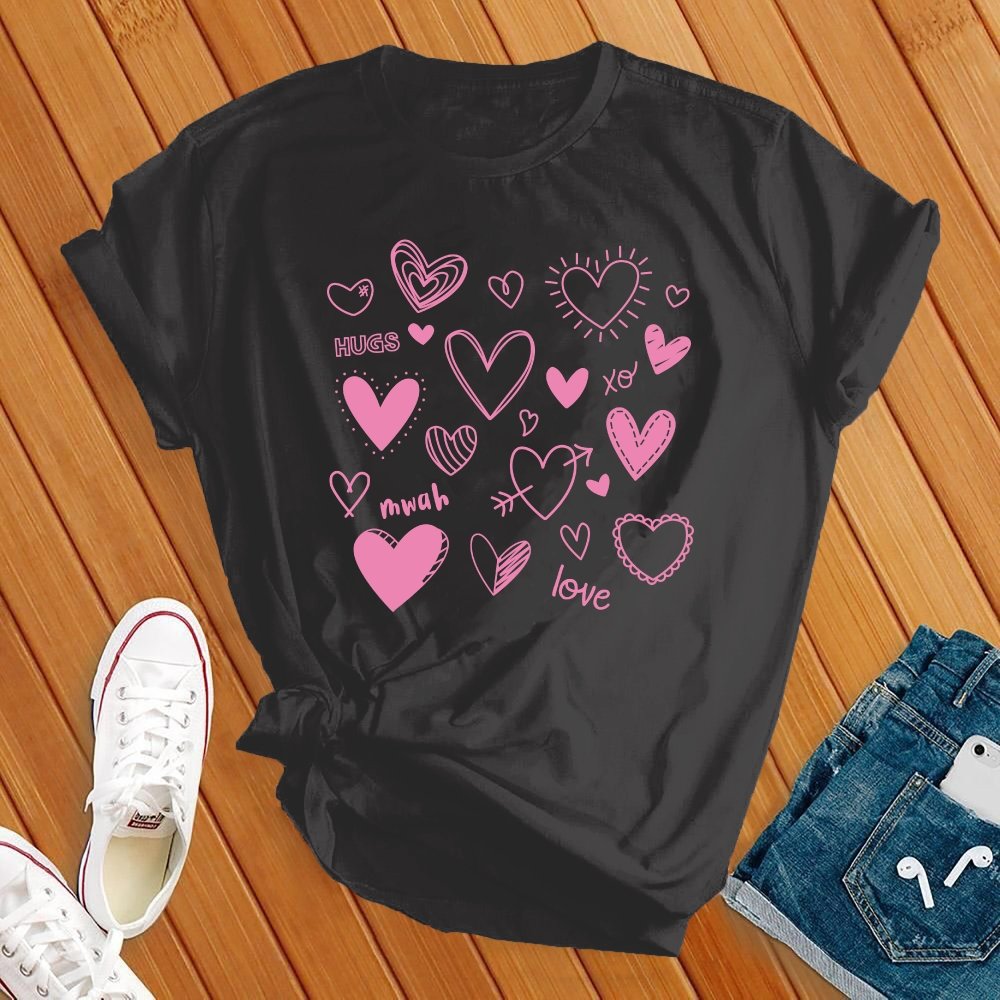 Loveheart Collage Tshirt - Love Tees