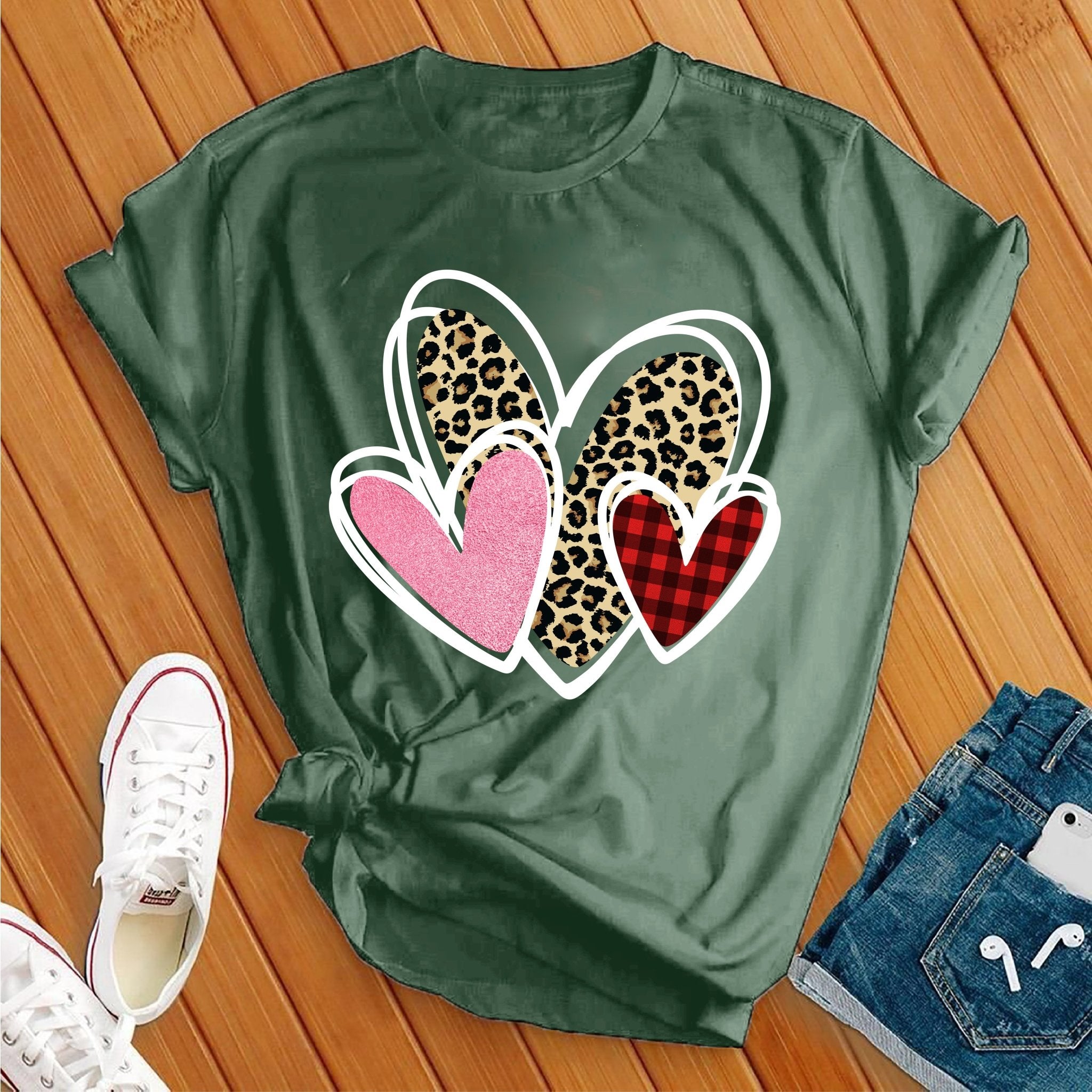 Lovely Valentines Hearts Tee - Love Tees