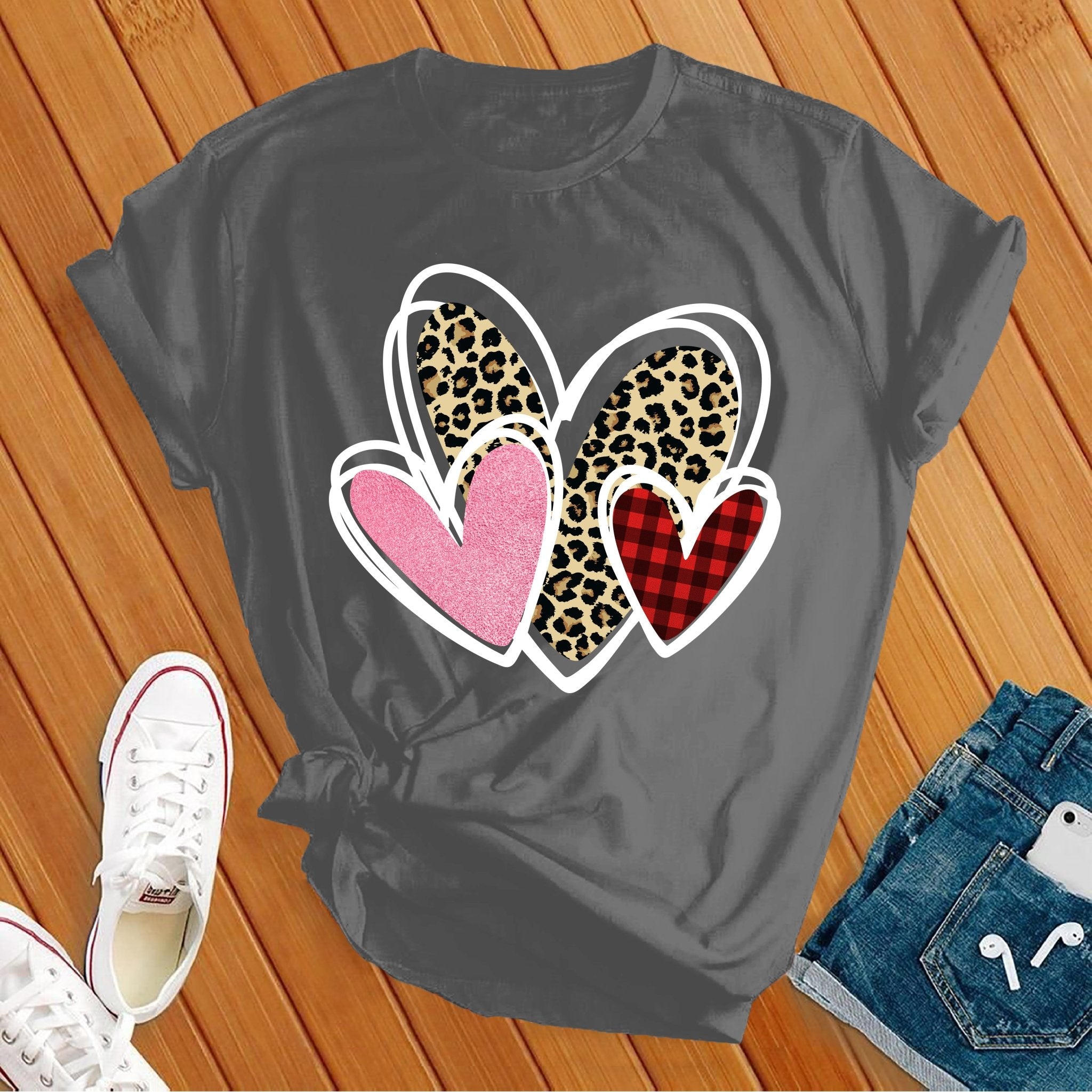 Lovely Valentines Hearts Tee - Love Tees