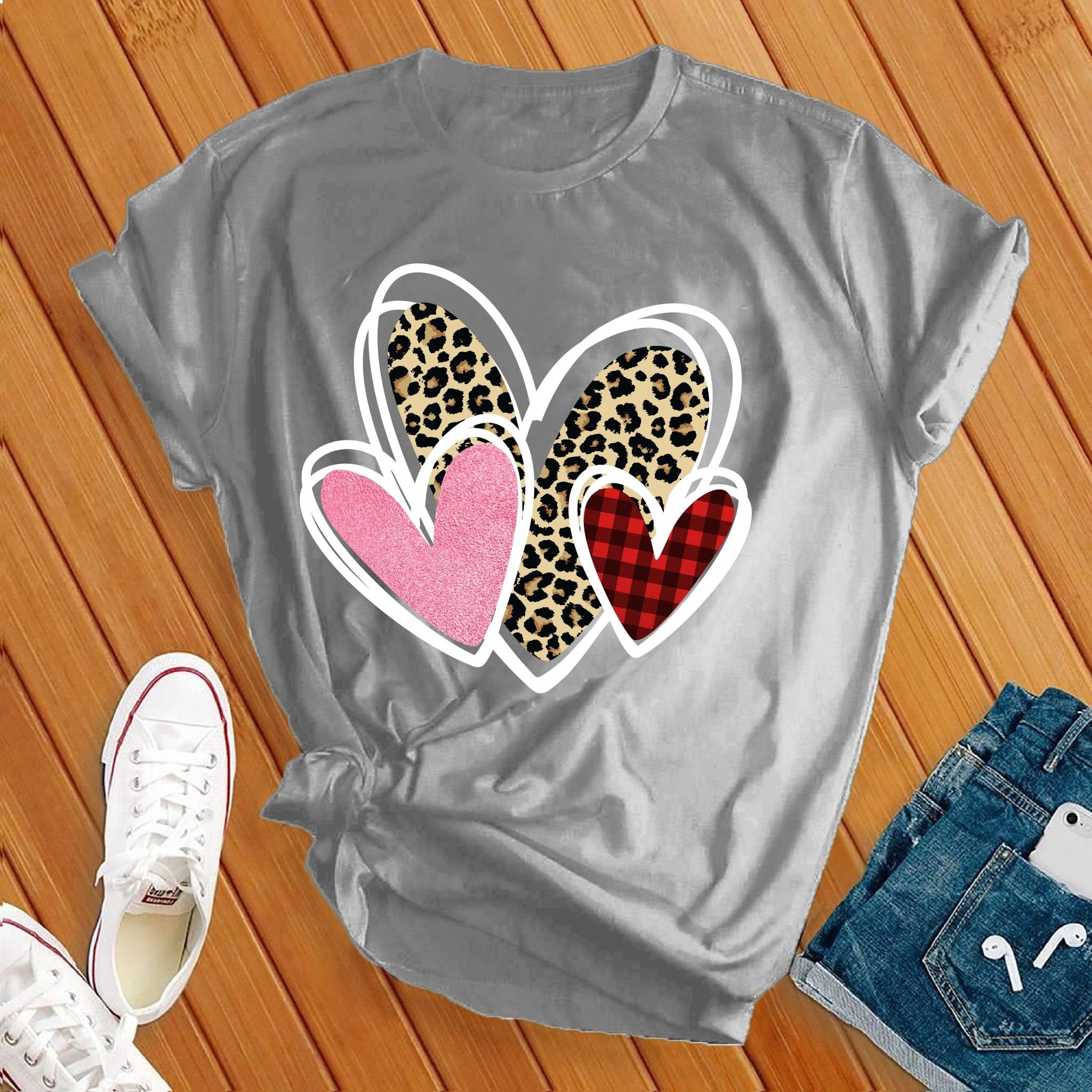 Lovely Valentines Hearts Tee - Love Tees