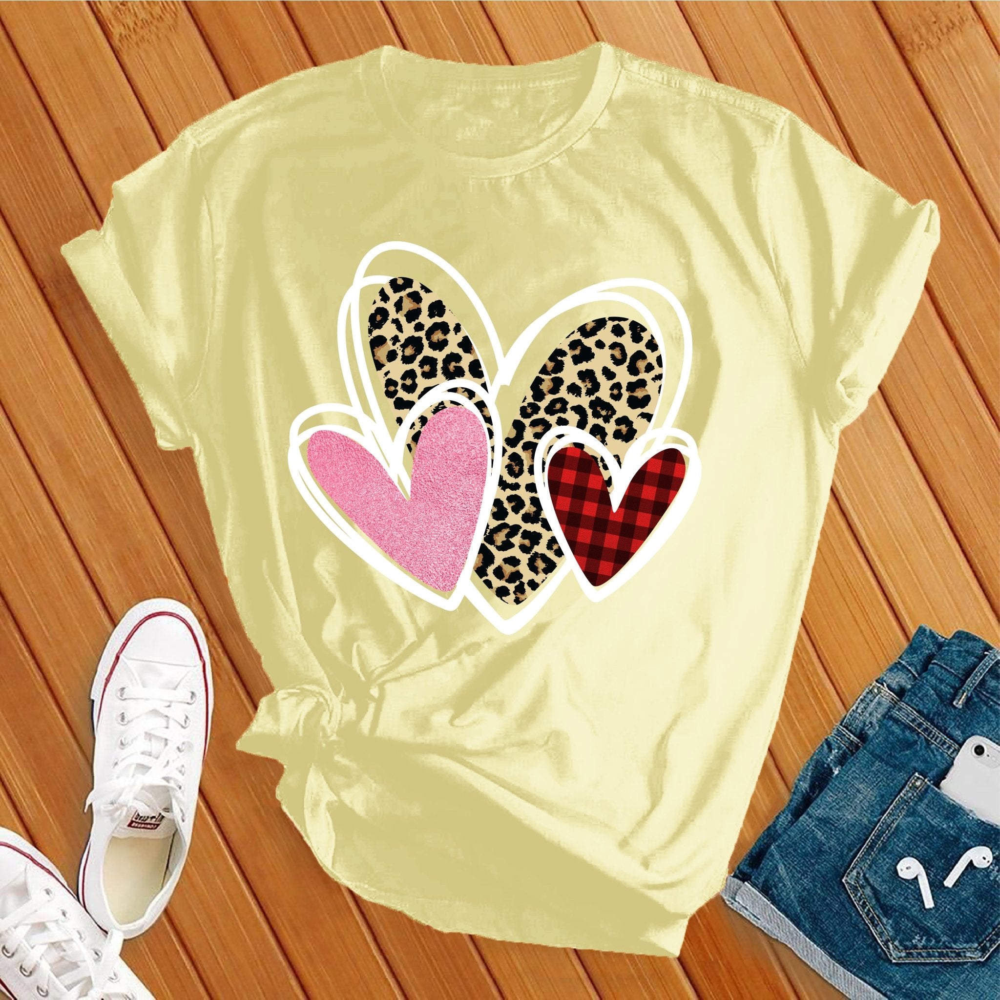 Lovely Valentines Hearts Tee - Love Tees