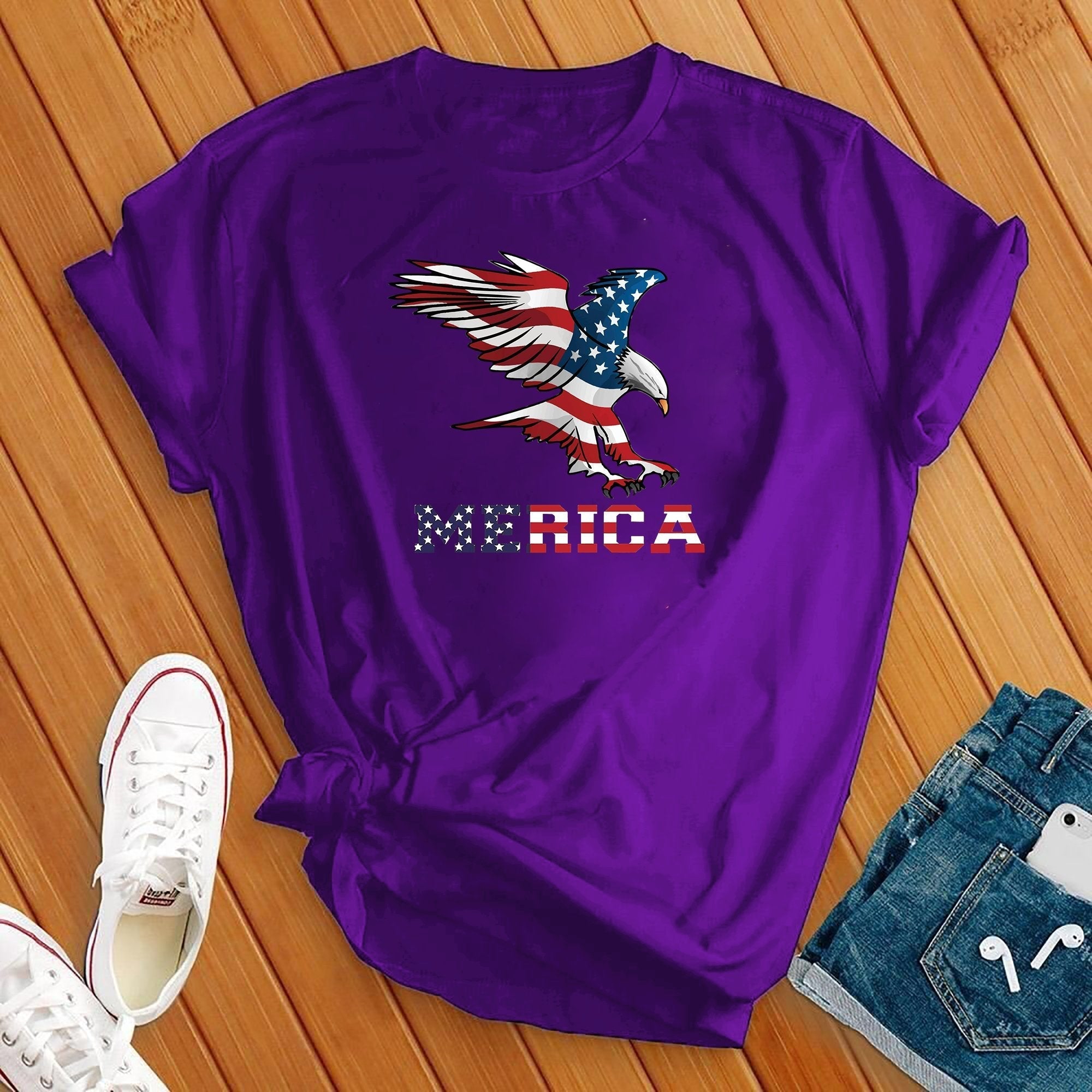 Merica Eagle 4th Of July Tee - Love Tees