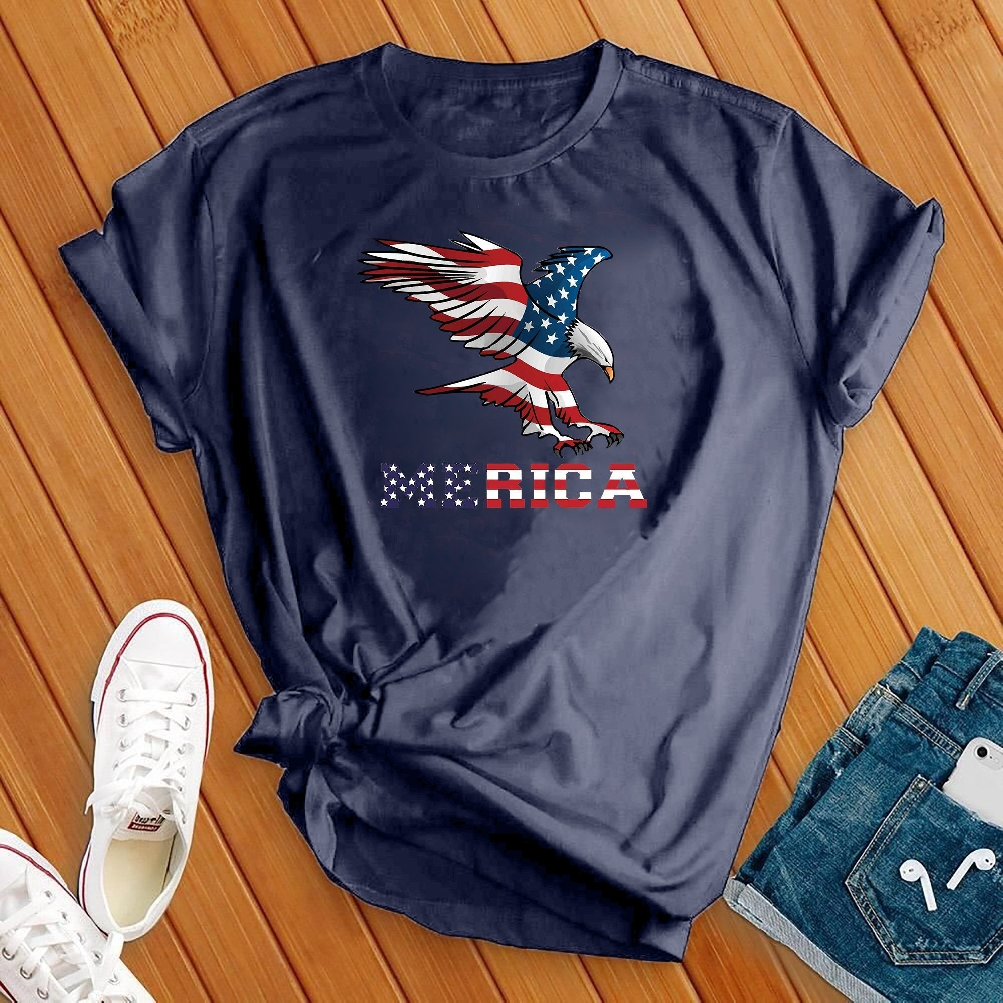 Merica Eagle 4th Of July Tee - Love Tees