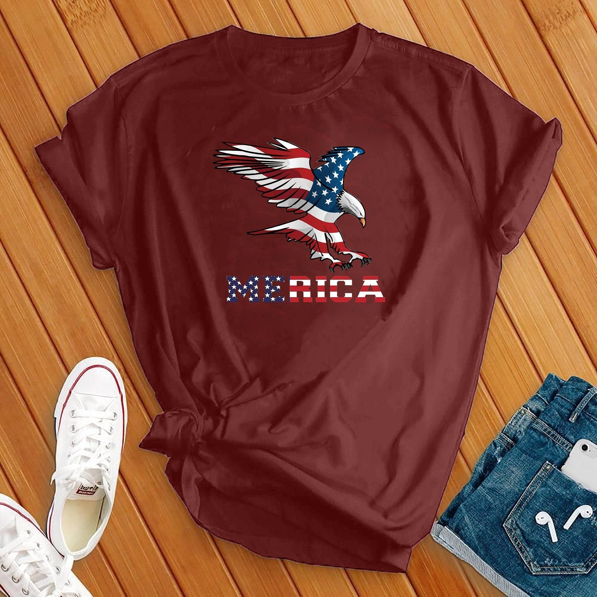 Merica Eagle 4th Of July Tee - Love Tees