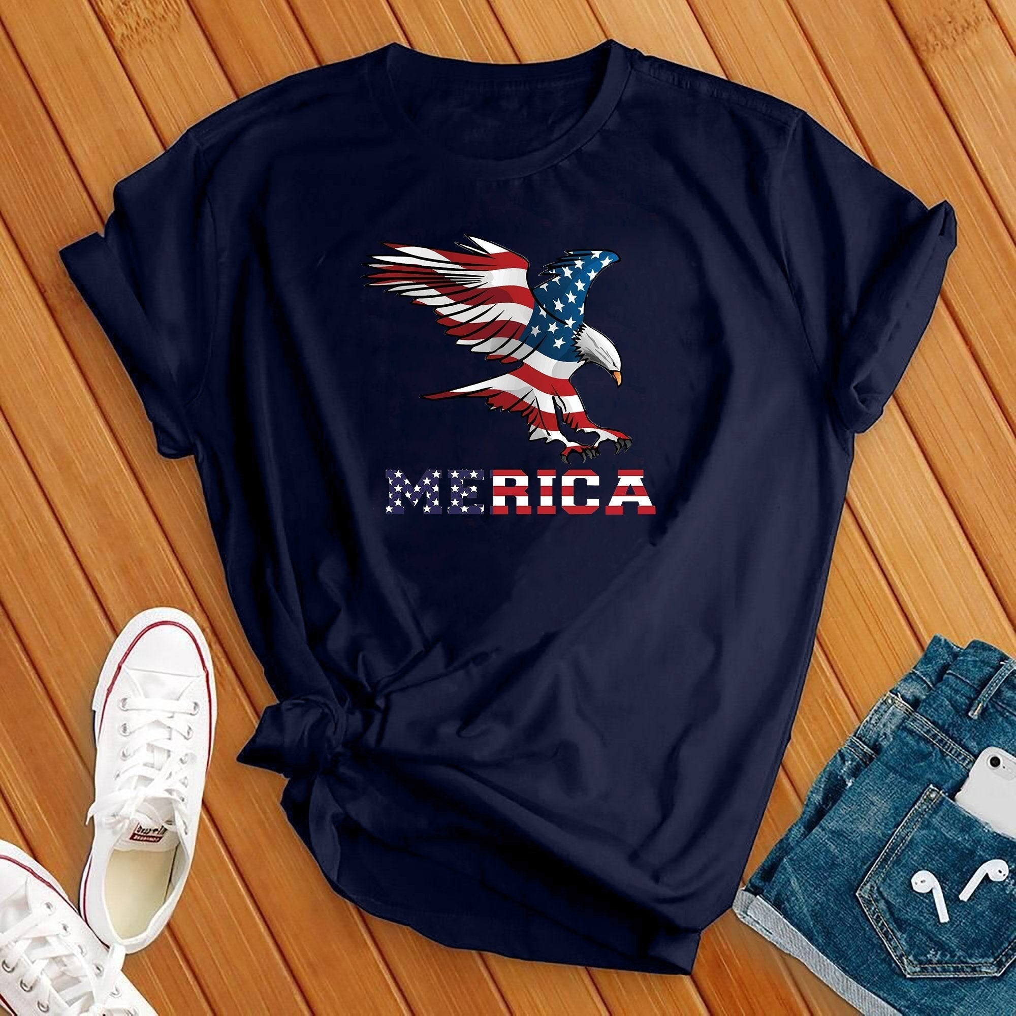 Merica Eagle 4th Of July Tee - Love Tees