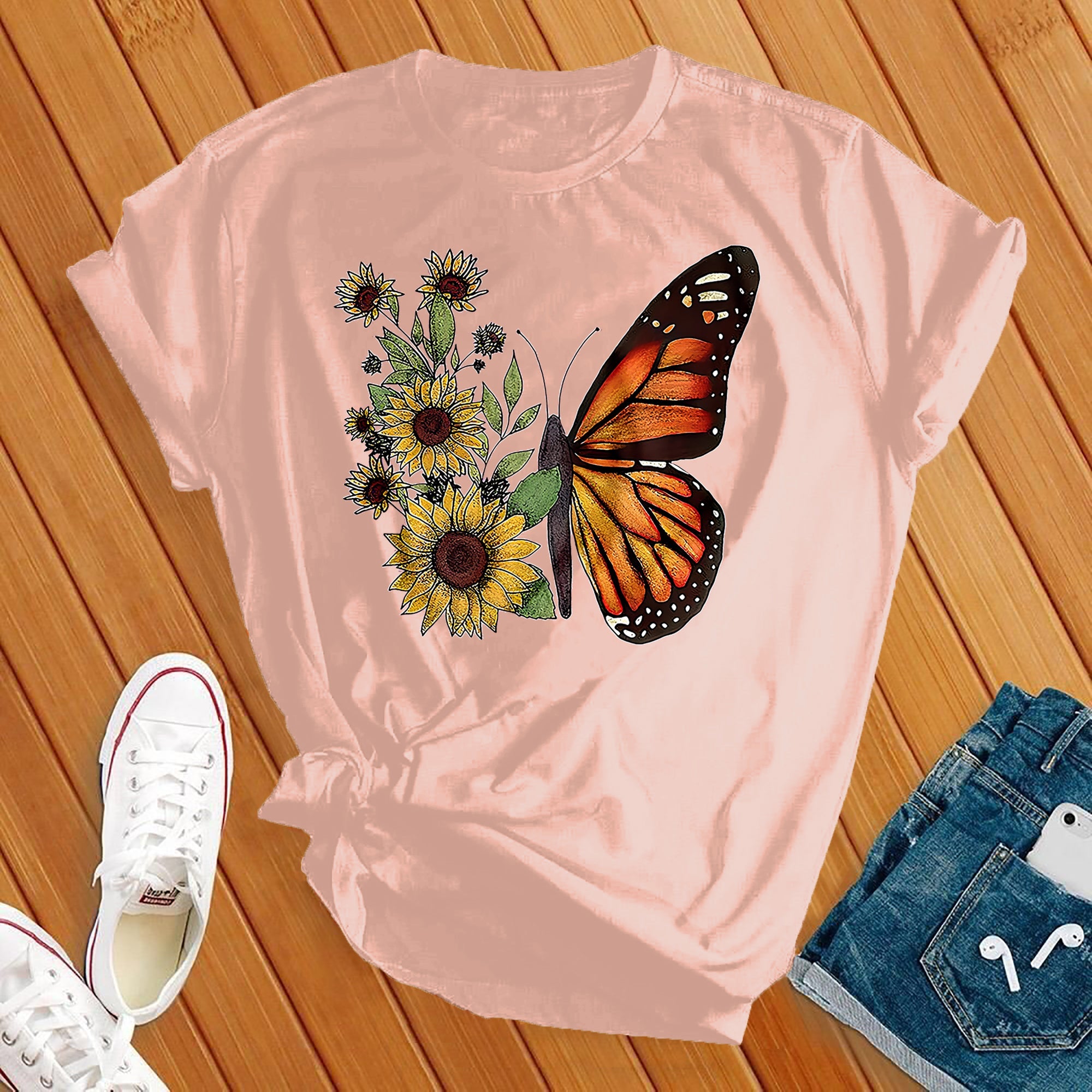 Monarch Sunflower Tee - Love Tees