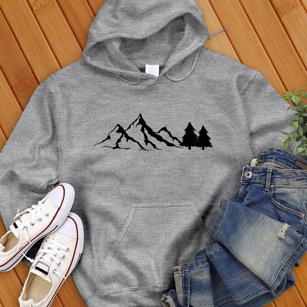 Mountain With Trees Sweatshirt - Love Tees