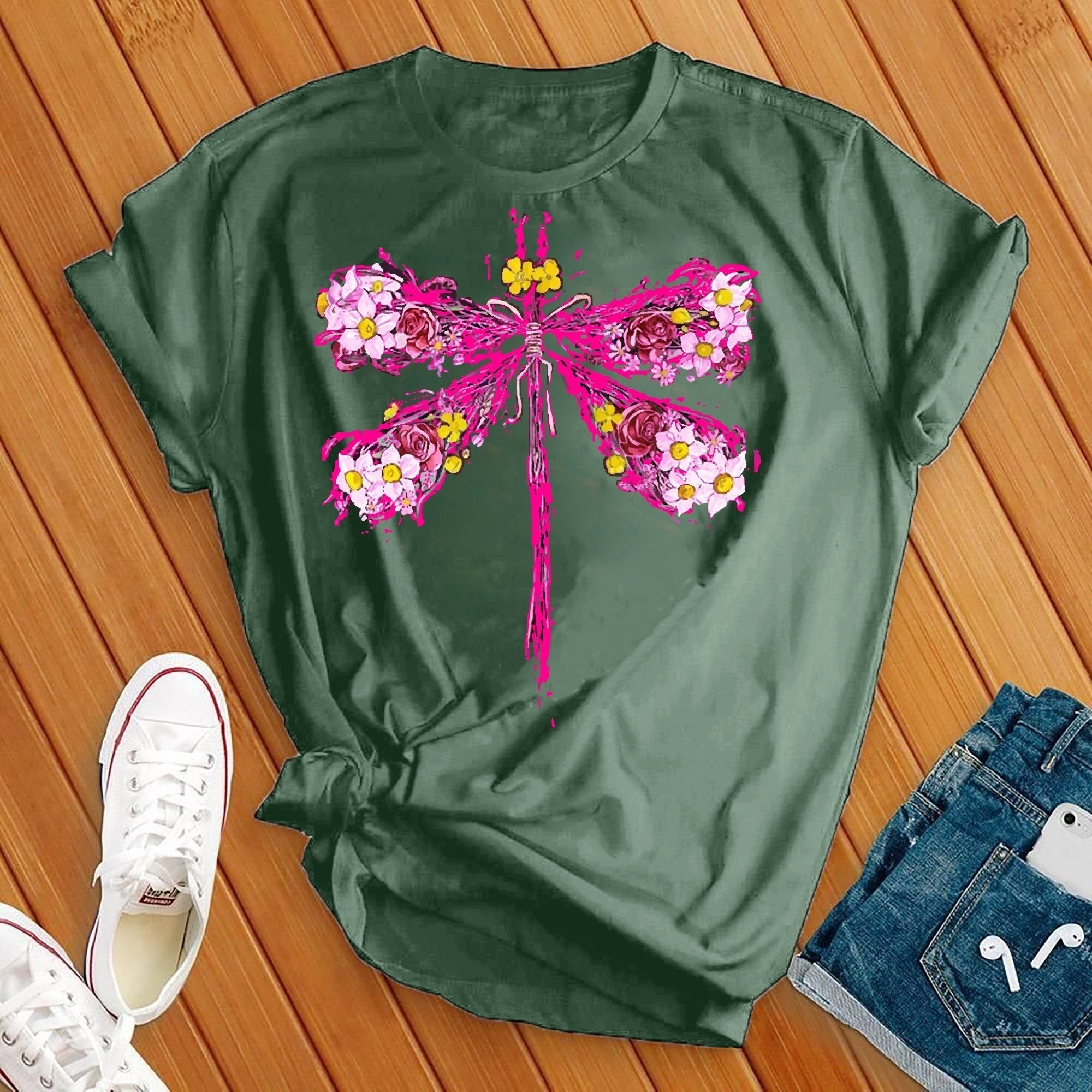 Neon Dragonfly Tee - Love Tees