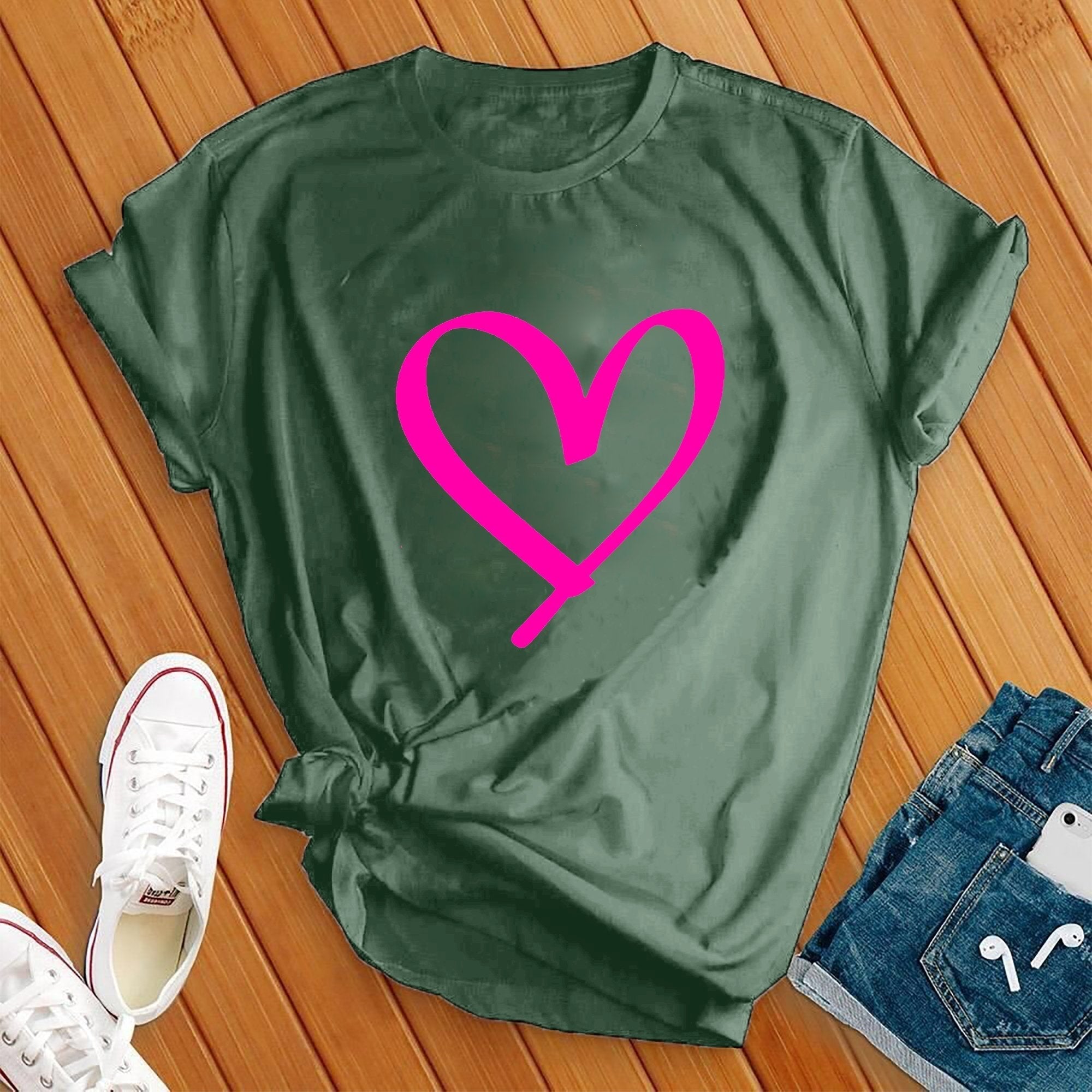 Neon Heart Tee - Love Tees