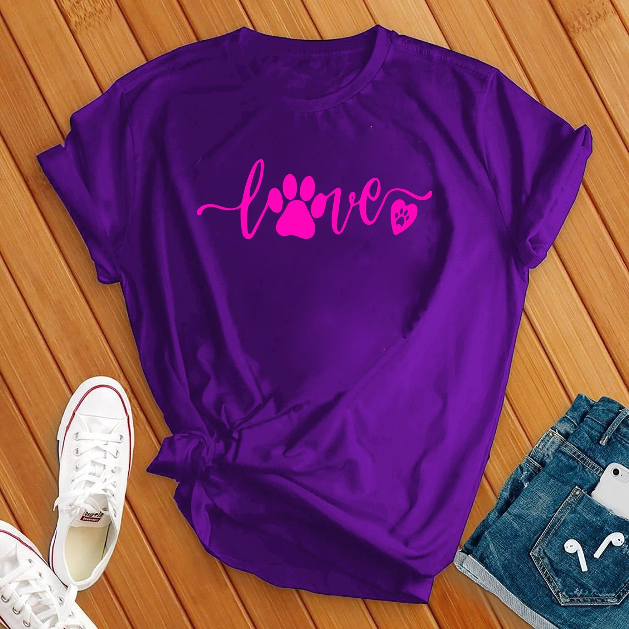 Neon Love Paw Tee - Love Tees