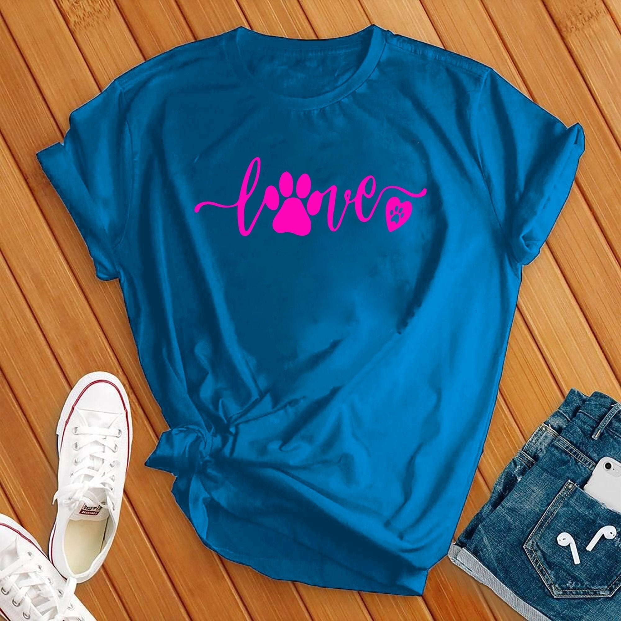 Neon Love Paw Tee - Love Tees