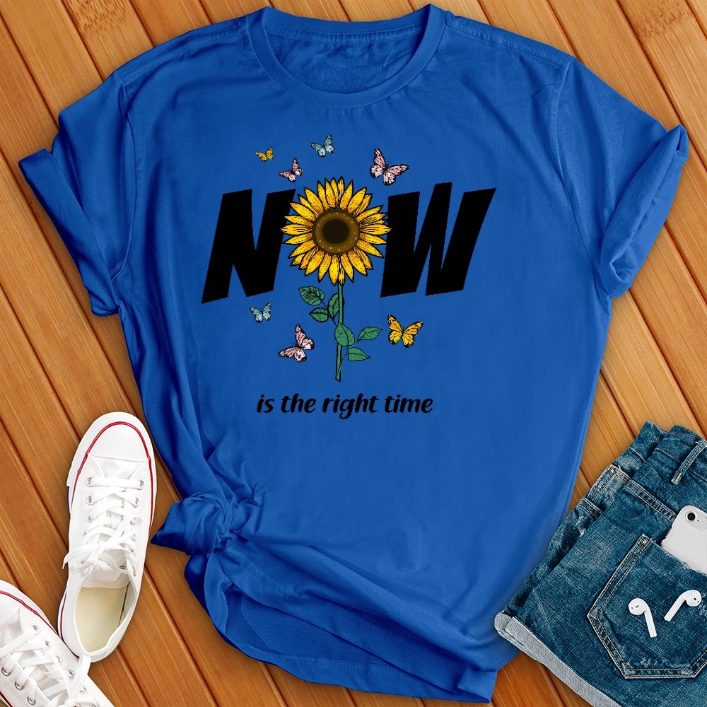 Now Sunflower Butterflies Tee - Love Tees