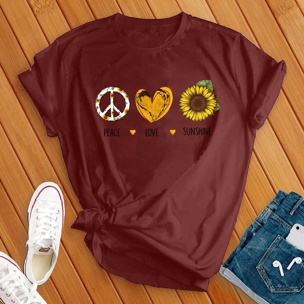 Peace Love Sunshine Tee - Love Tees