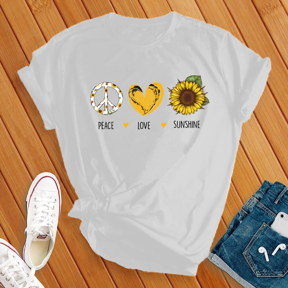 Peace Love Sunshine Tee - Love Tees