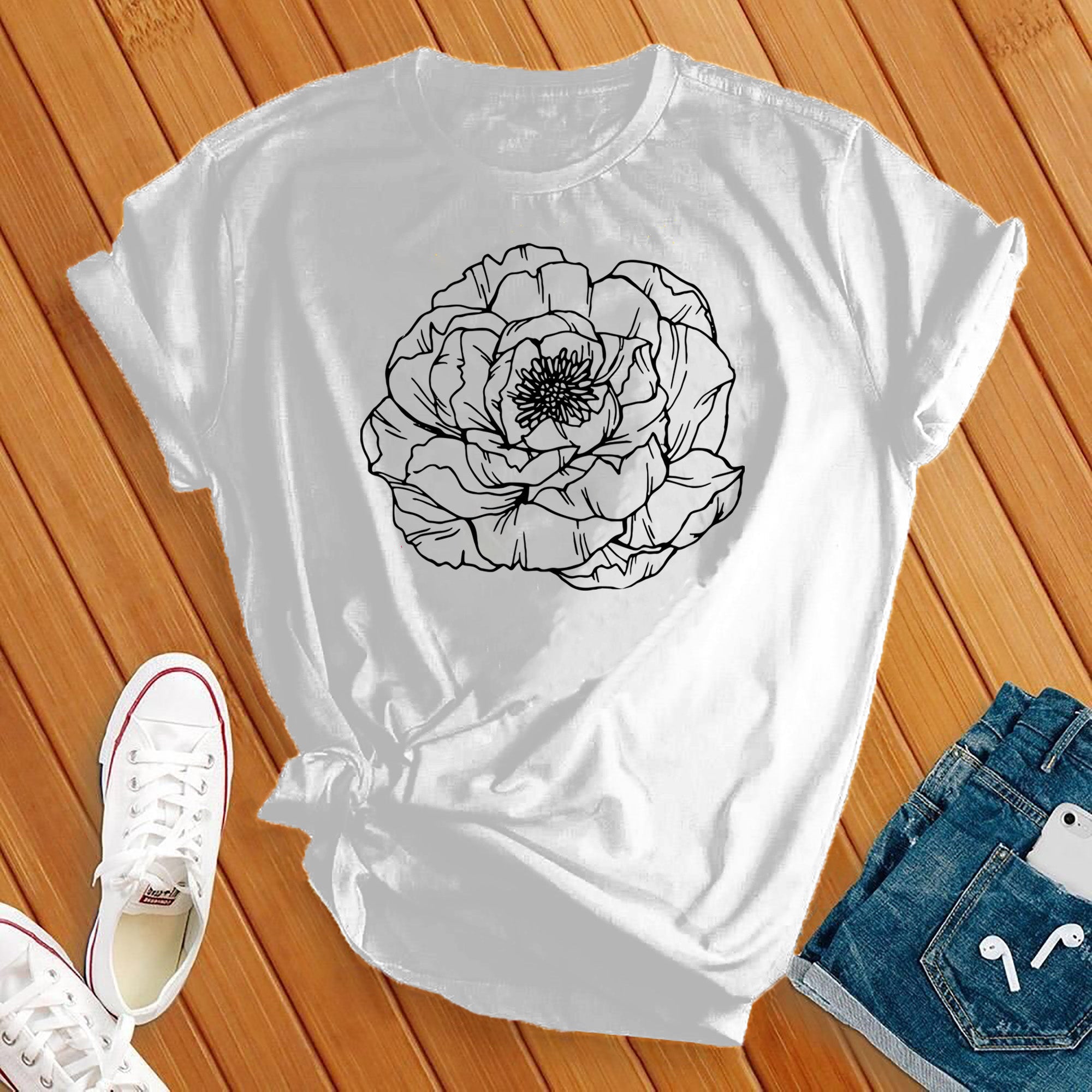 Peony Flower Tee - Love Tees