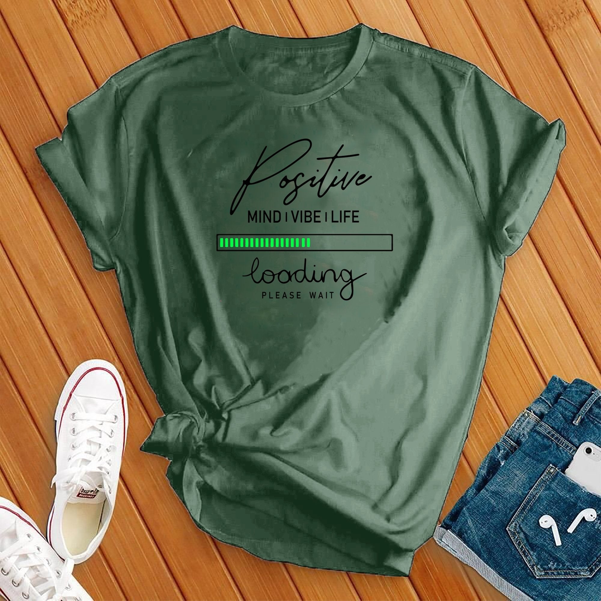 Positive Vibe Loading Tee - Love Tees