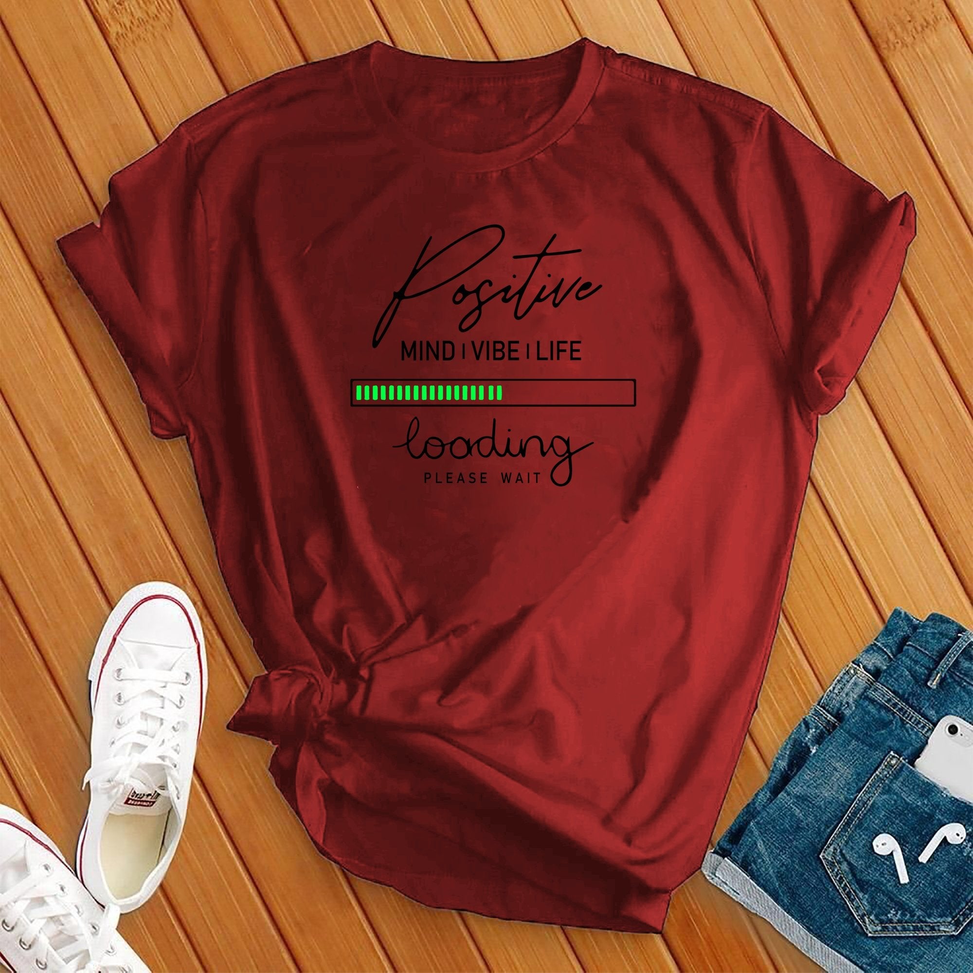 Positive Vibe Loading Tee - Love Tees