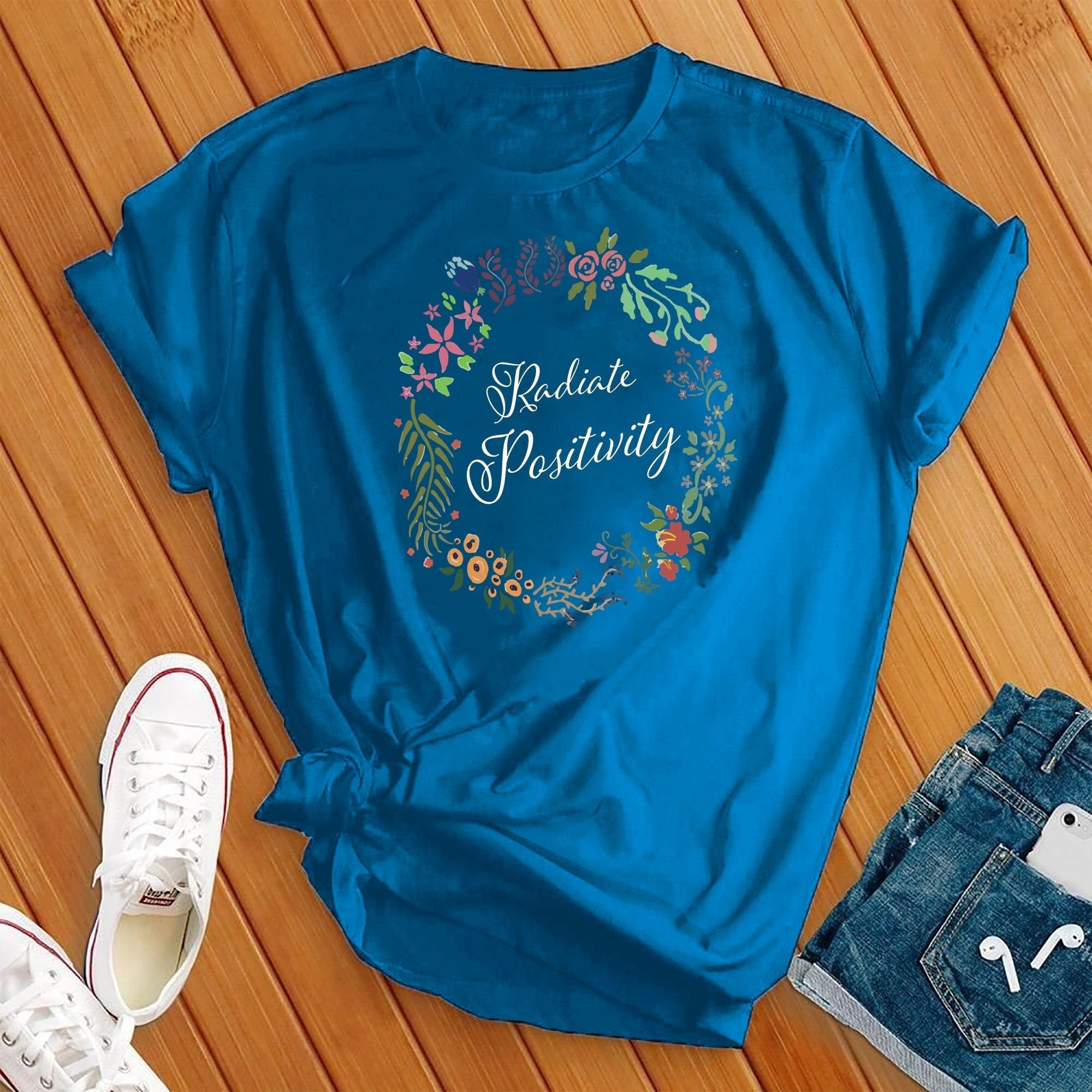 Radiate Positivity Flowers Tee - Love Tees