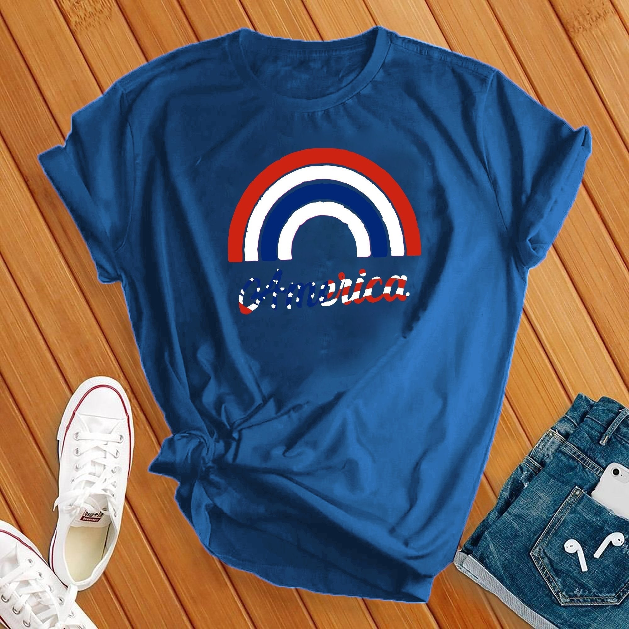 Rainbow America Tee - Love Tees