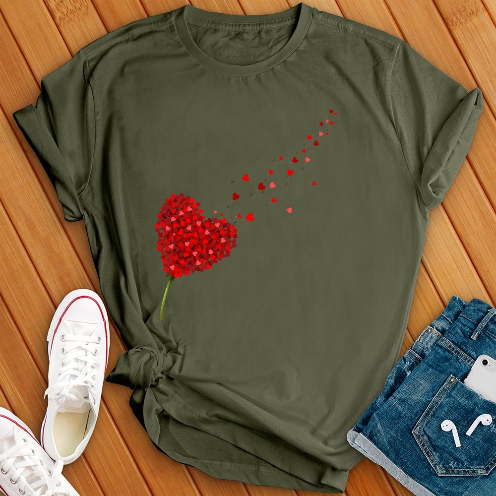 Rose Hearts Tee - Love Tees