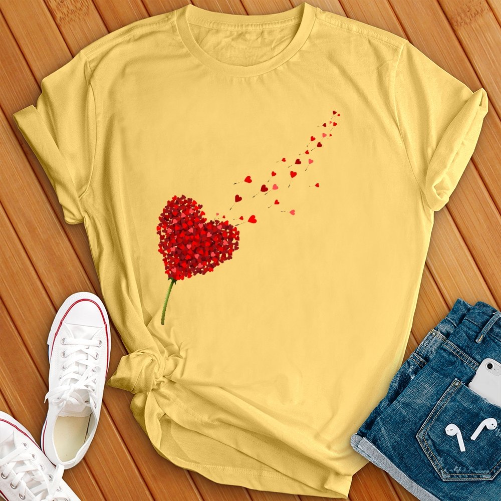 Rose Hearts Tee - Love Tees