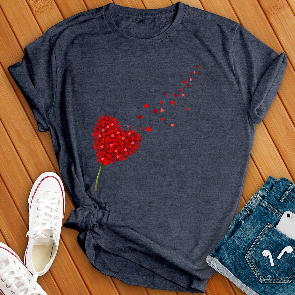 Rose Hearts Tee - Love Tees