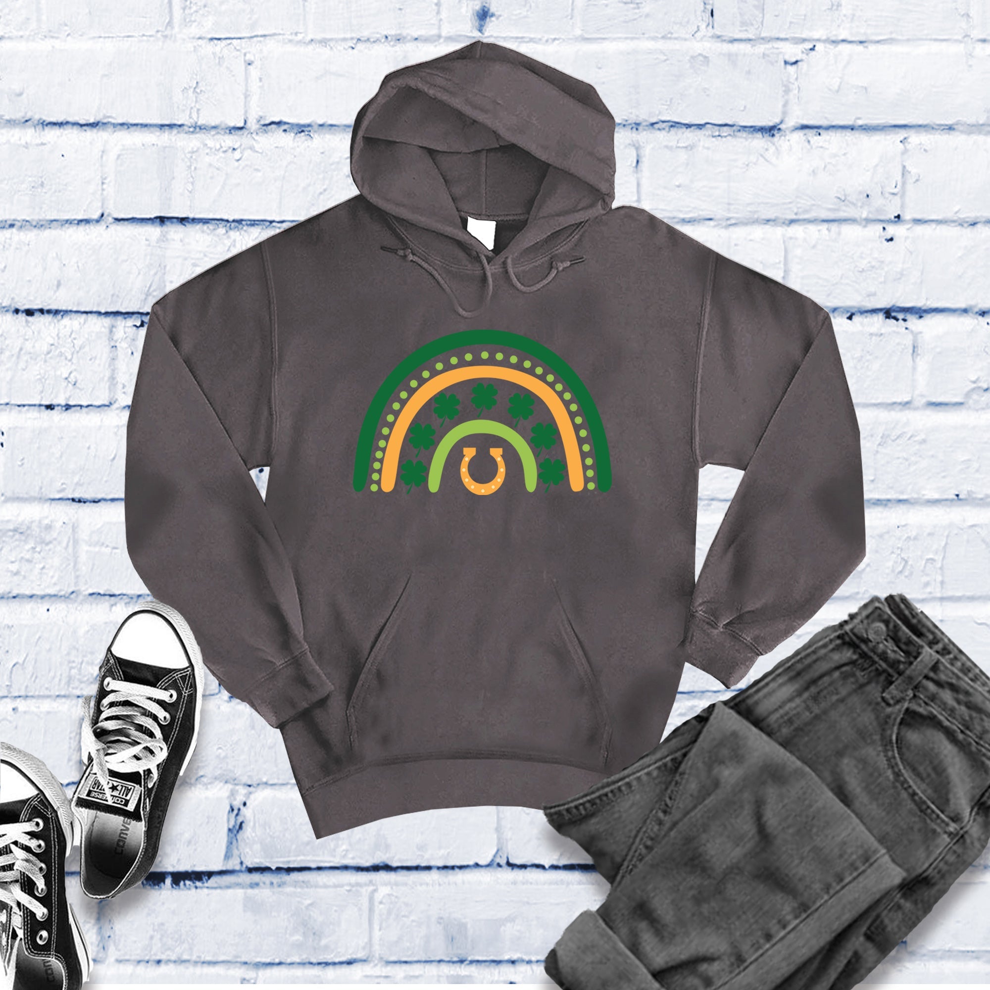 Saint Patrick's Day Rainbow Hoof Hoodie - Love Tees